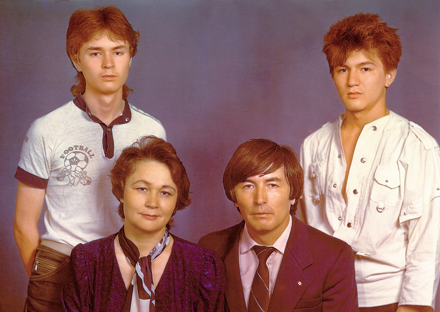 Каждый член семьи Идельбаевых – известная  в республике личность. 1986 г.