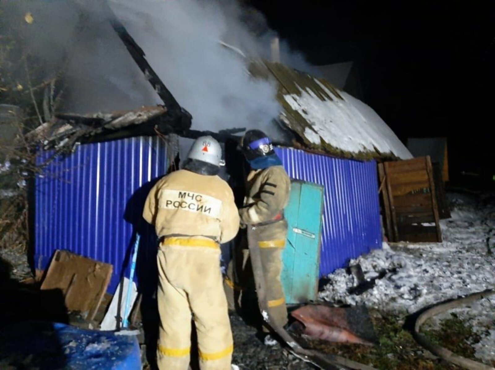 Пожар с пострадавшими парнями и погибшей  девушкой произошел в бане в Башкирии