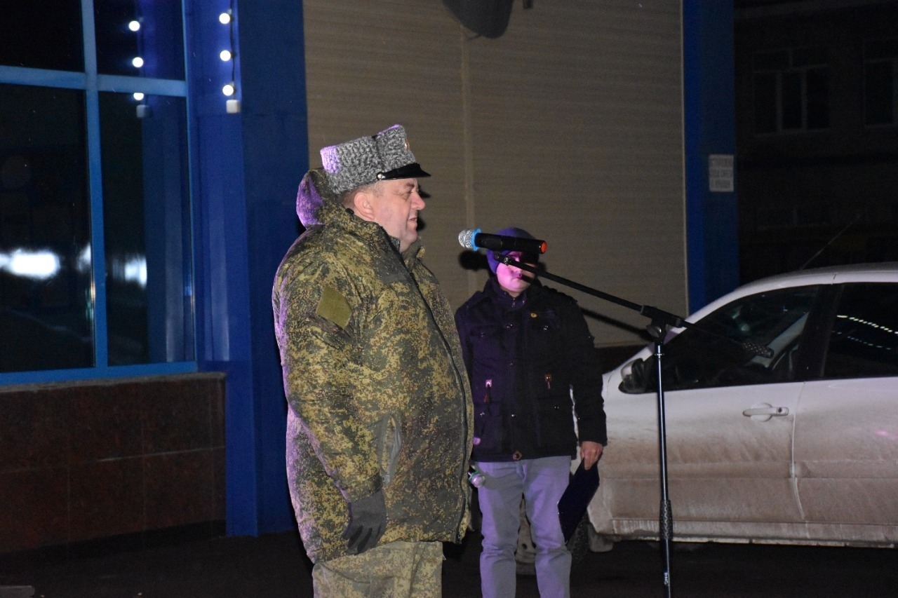 Проводы добровольцев в Кигинском районе