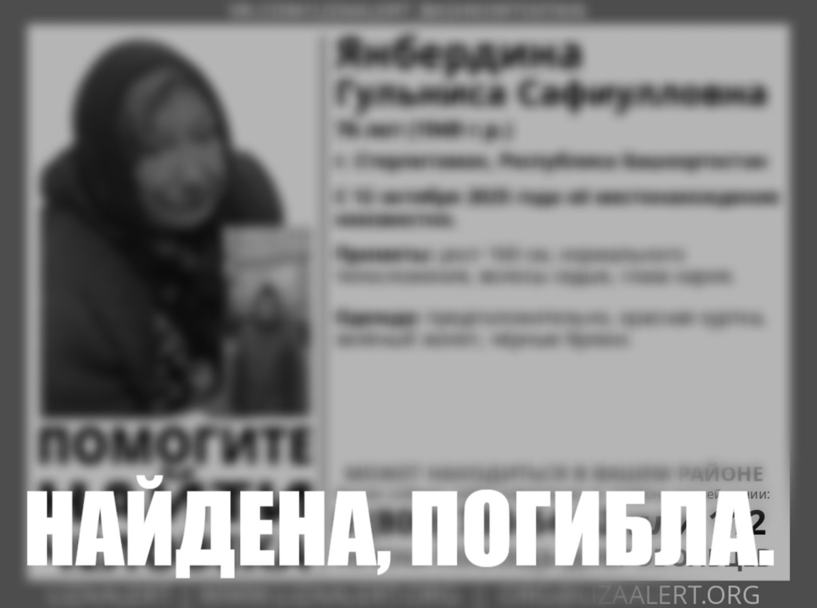 «Лиза Алерт Башкортостан» ВК