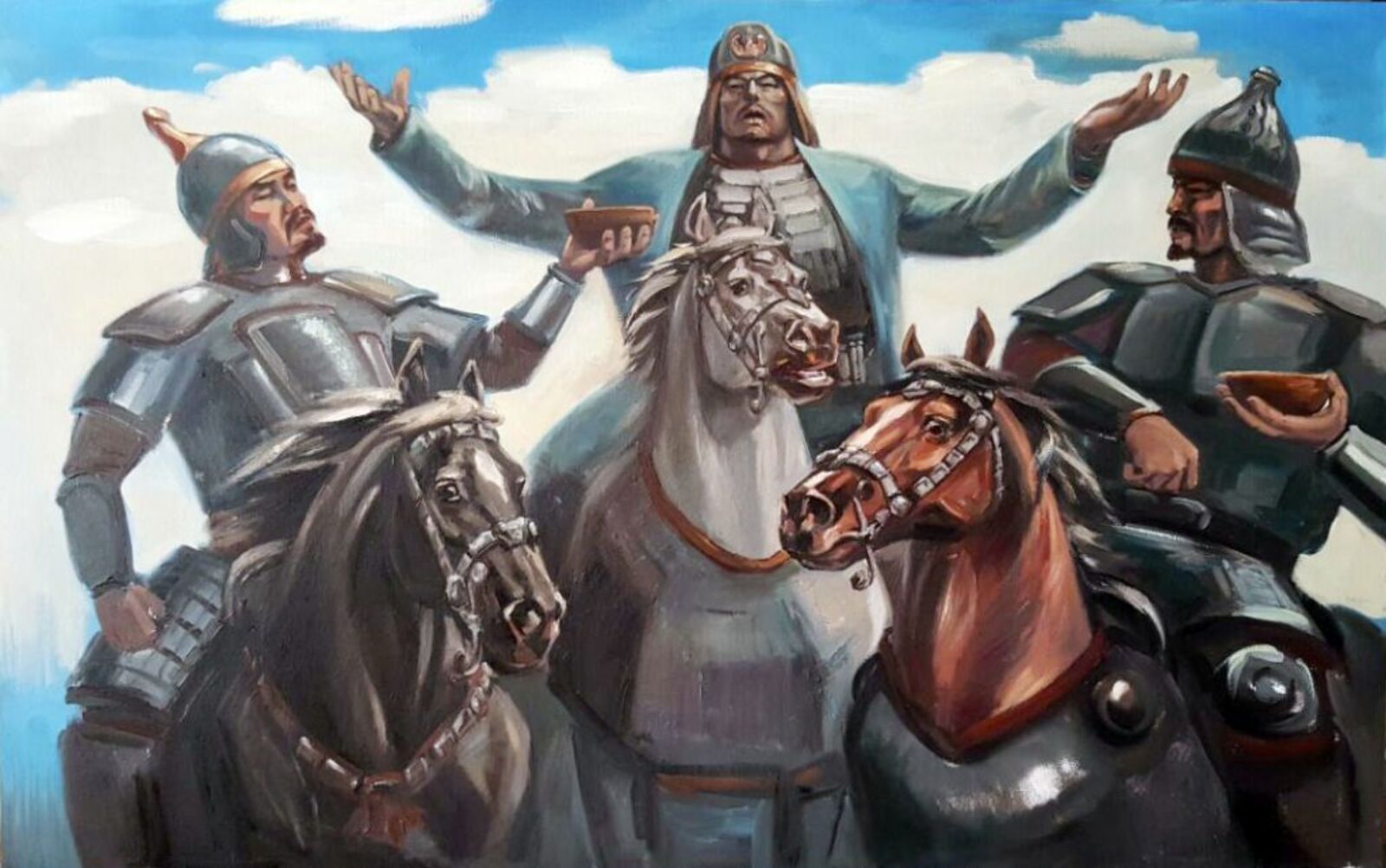 1 казахские ханы. Хан батыр Казахстан. Кабанбай батыр казахский военачальник. Картины Хан Ногай. Ногай Хан золотой орды.