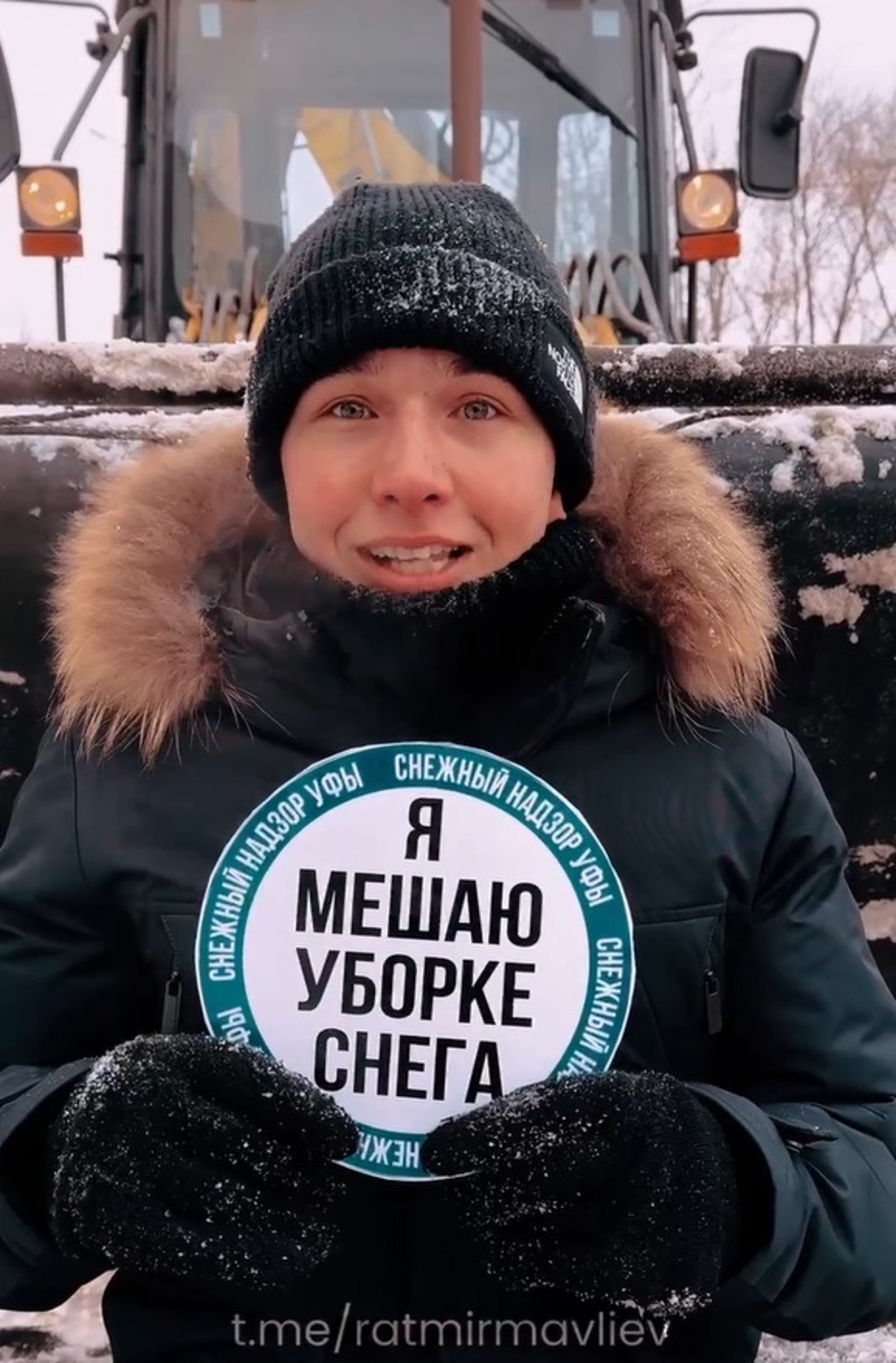 скриншот видео из ТГ-канала Ратмира Мавлиева