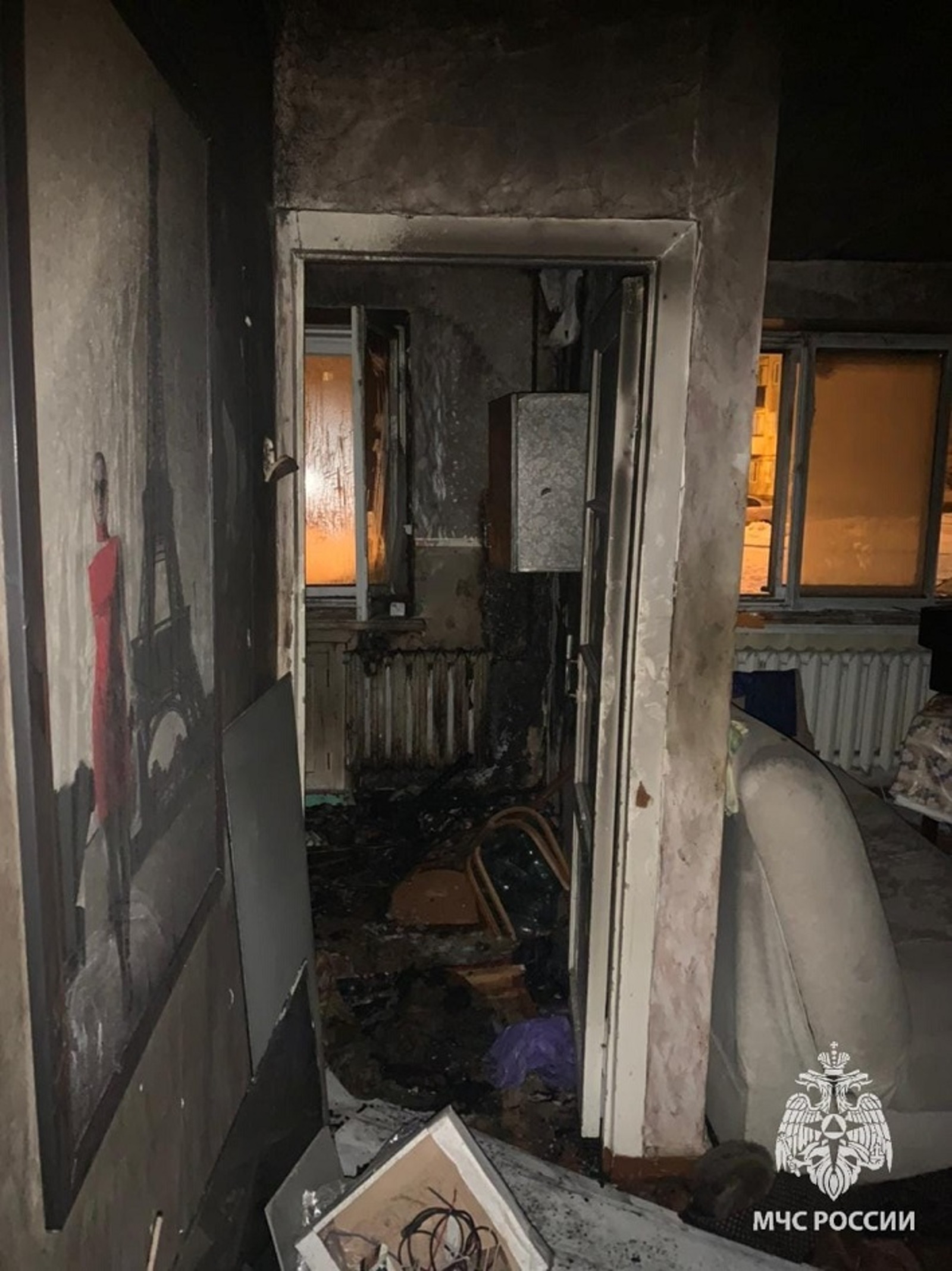 Житель Октябрьского погиб при пожаре в пятиэтажке