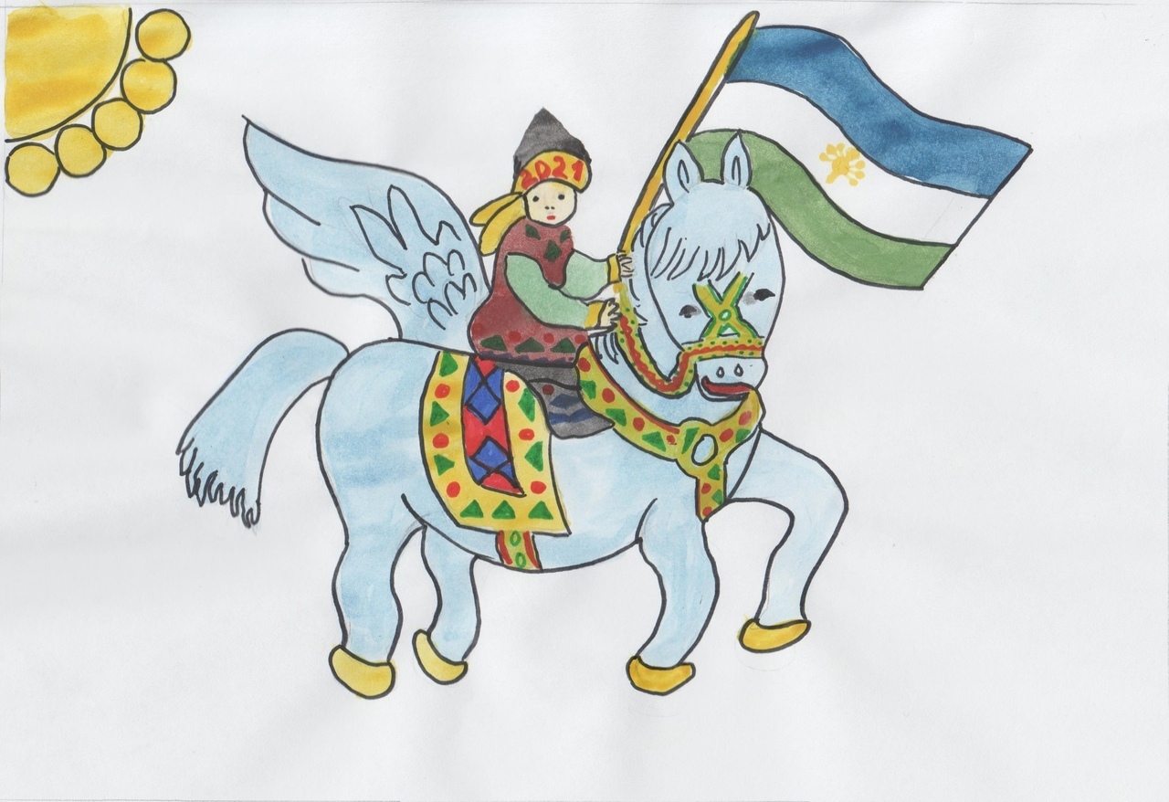 Батыр рисунок карандашом