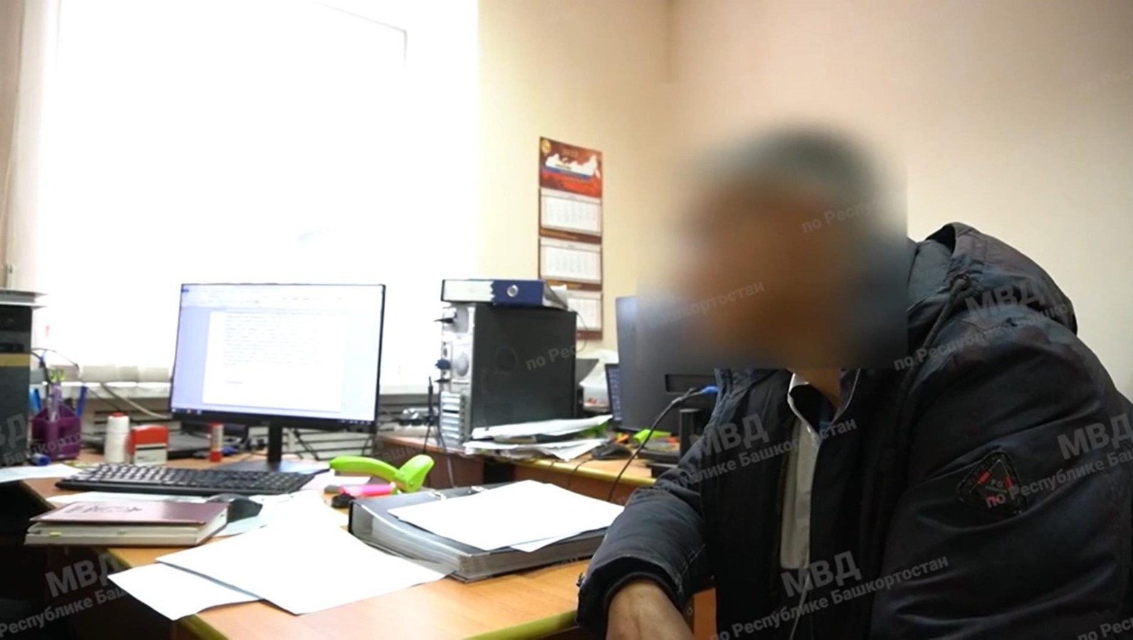 стоп-кадр видео МВД по РБ