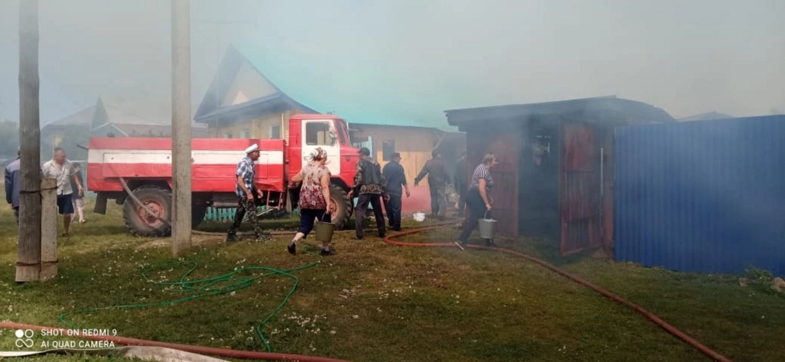 В Кигинском районе произошел пожар