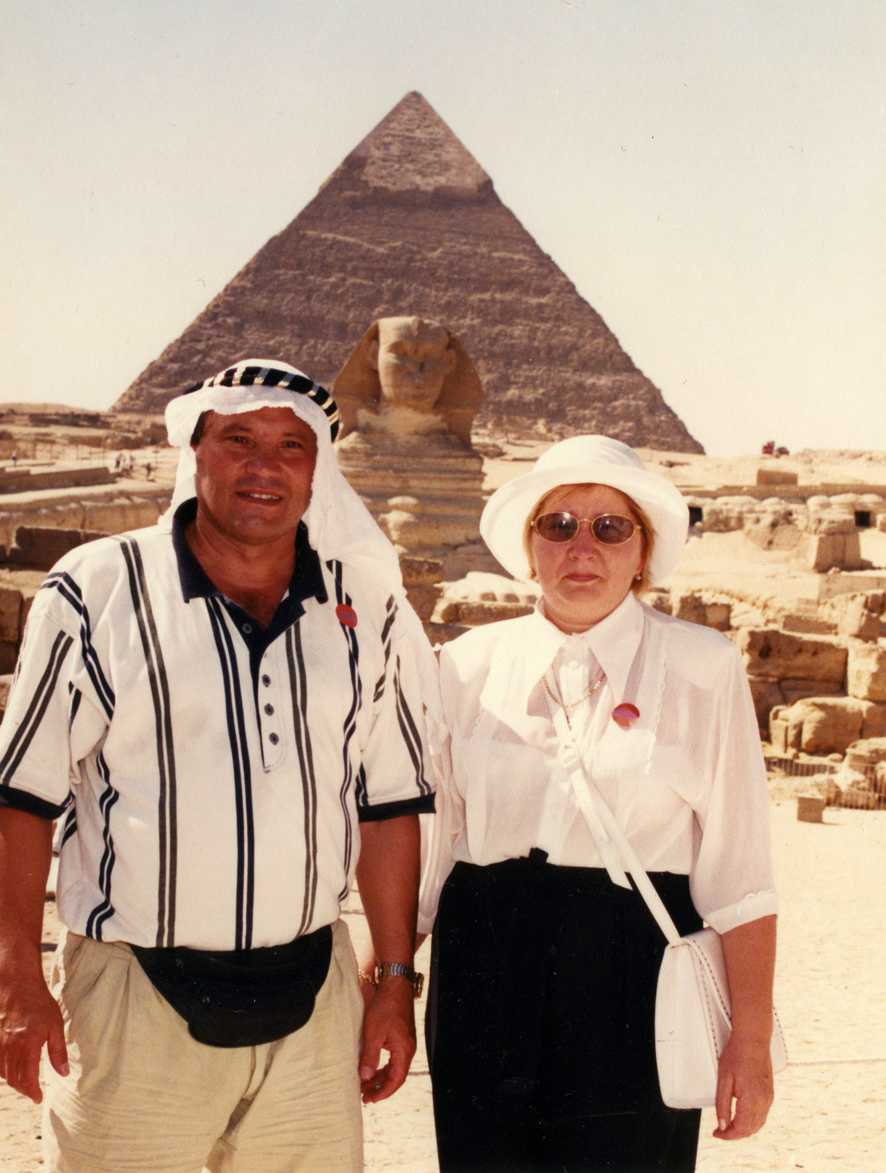 Ф.Файзуллин с супругой в Египте. 2016 г.