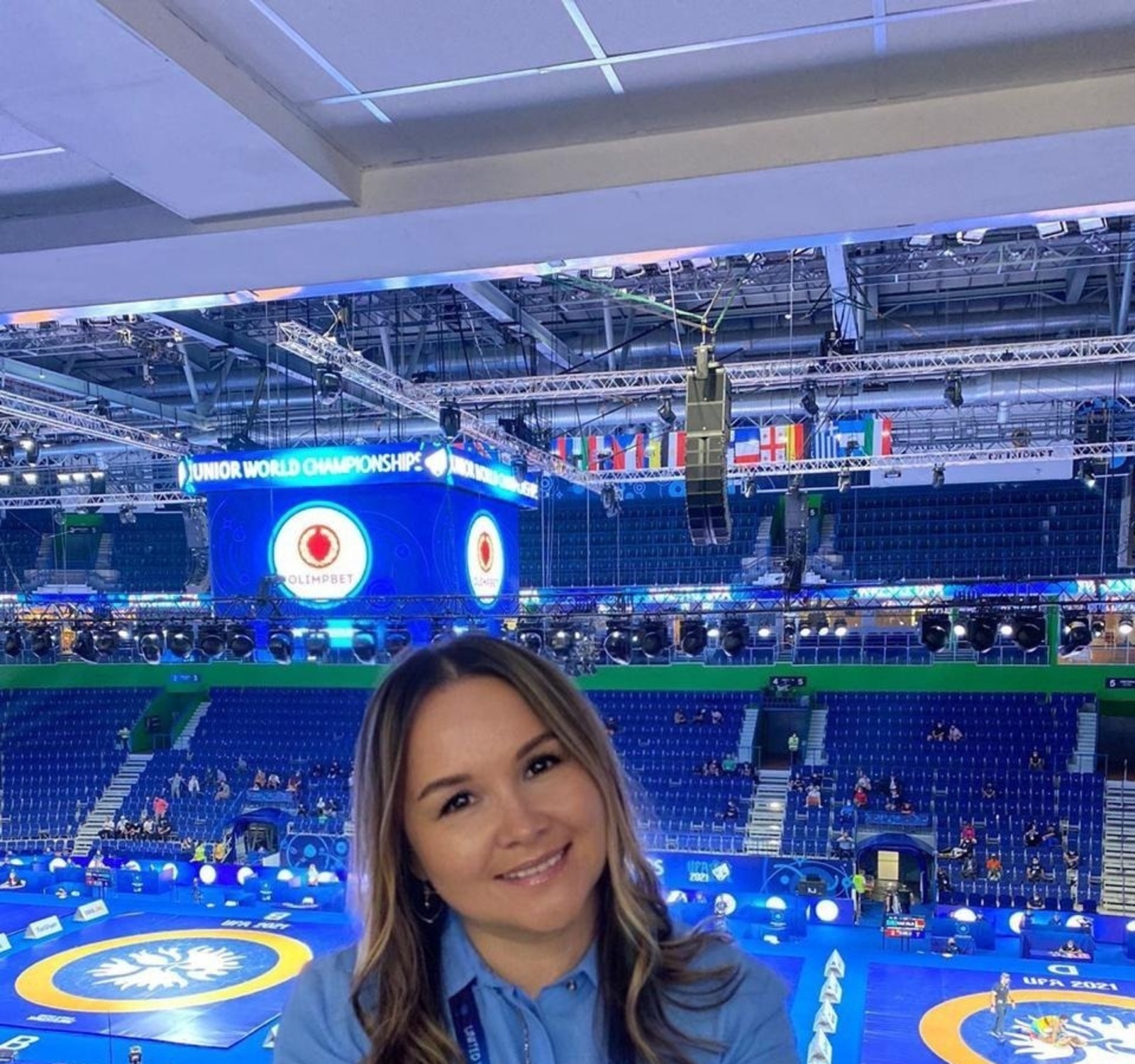 Байбурина Альфия Галиевна, руководитель международного Медиаштаба Чемпионата мира по борьбе,  заместитель генерального директора АО «Информационное агентство «Башинформ»