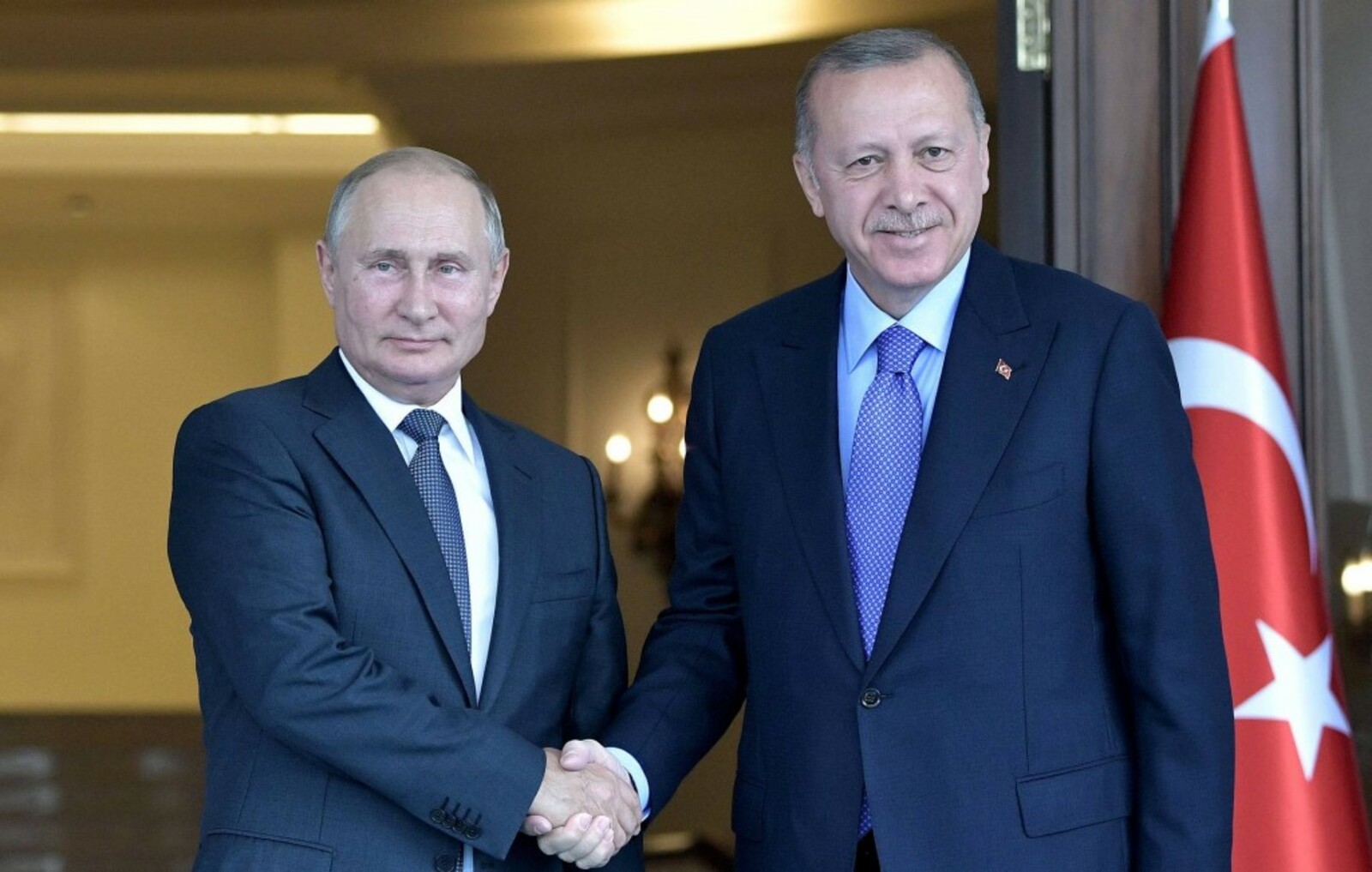 Раççей Президенчĕ Владимир Путин тата Турци Президенчĕ Реджеп Тайип Эрдоган.