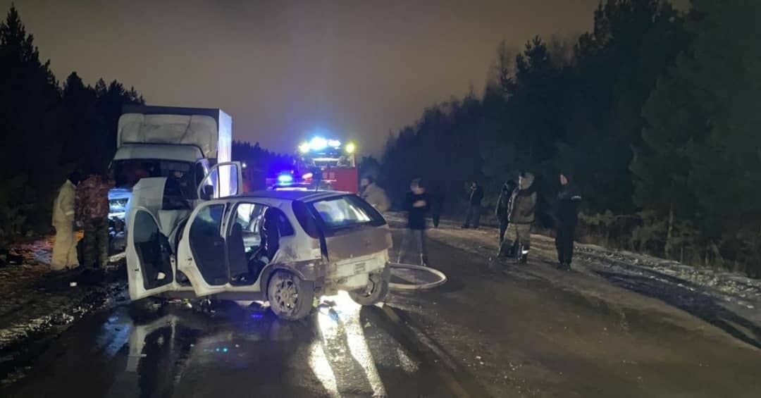 В Башкирии столкнулись иномарка и грузовая «ГАЗель»