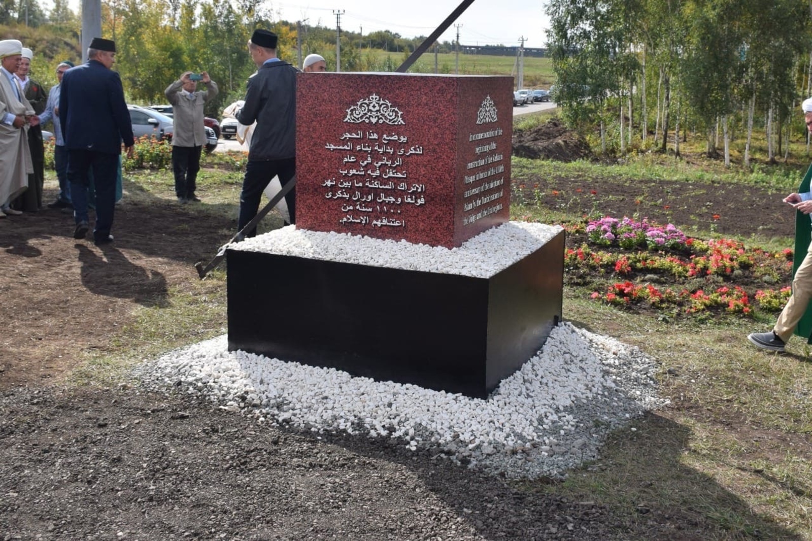 В Уфимском районе заложили памятный камень под строительство мечети