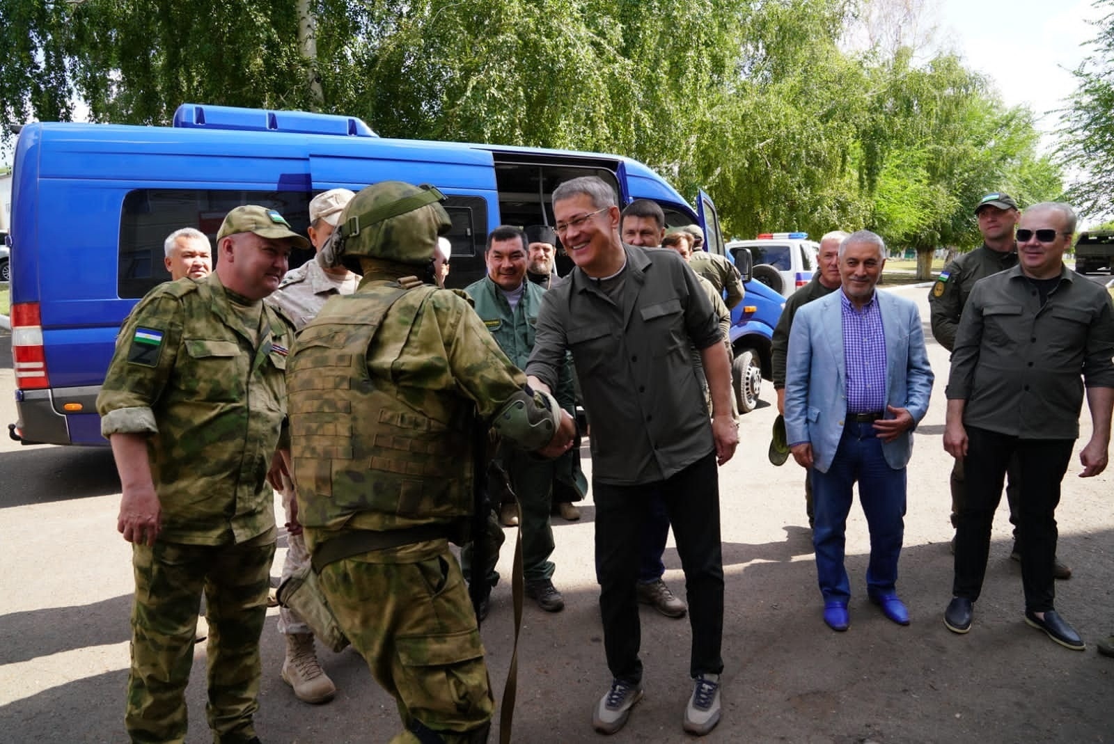 Радий Хабиров побывал на месте боевого слаживания Башкирского мотострелкового батальона