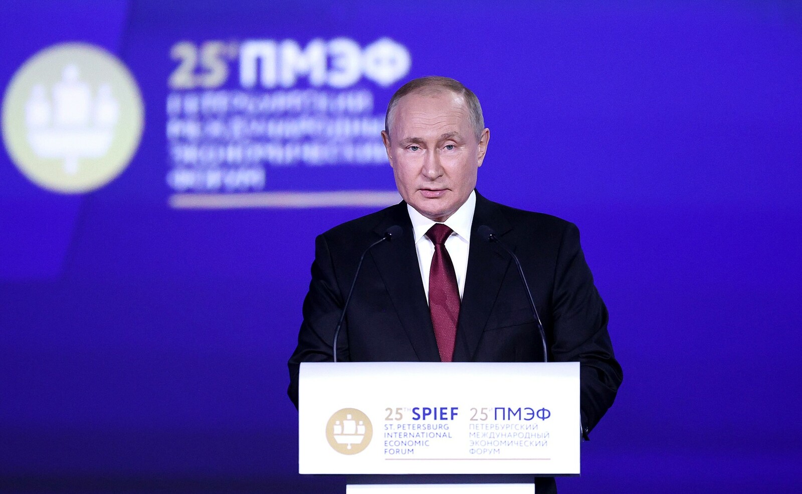 Владимир Путин принял участие в пленарном заседании XXV Петербургского международного экономического форума