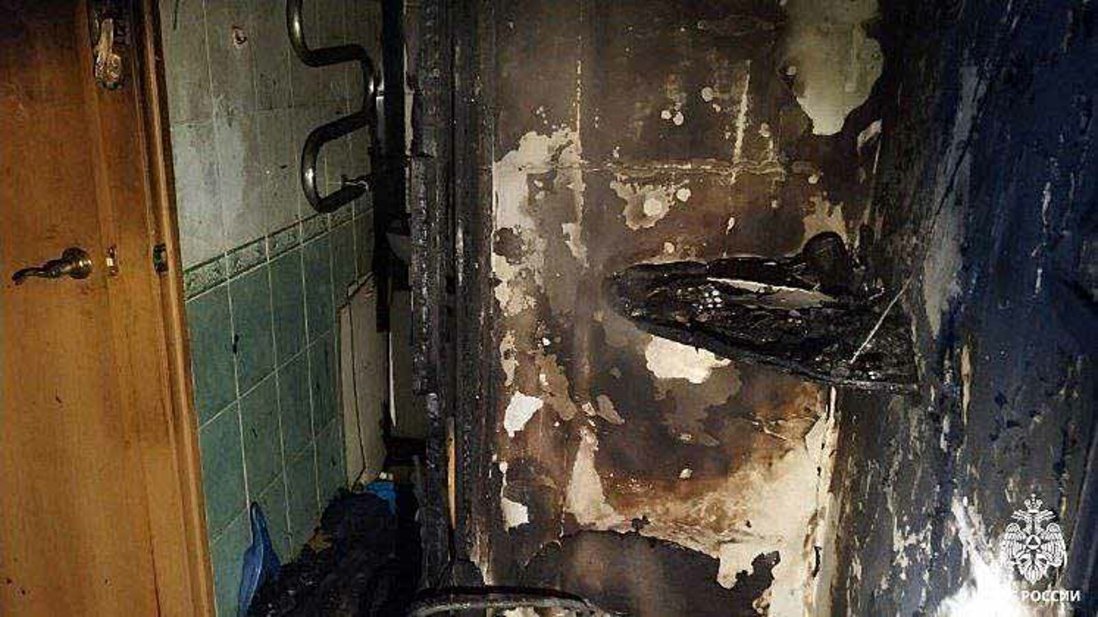 В Уфе после пожара в многоквартирном доме госпитализирован мужчина