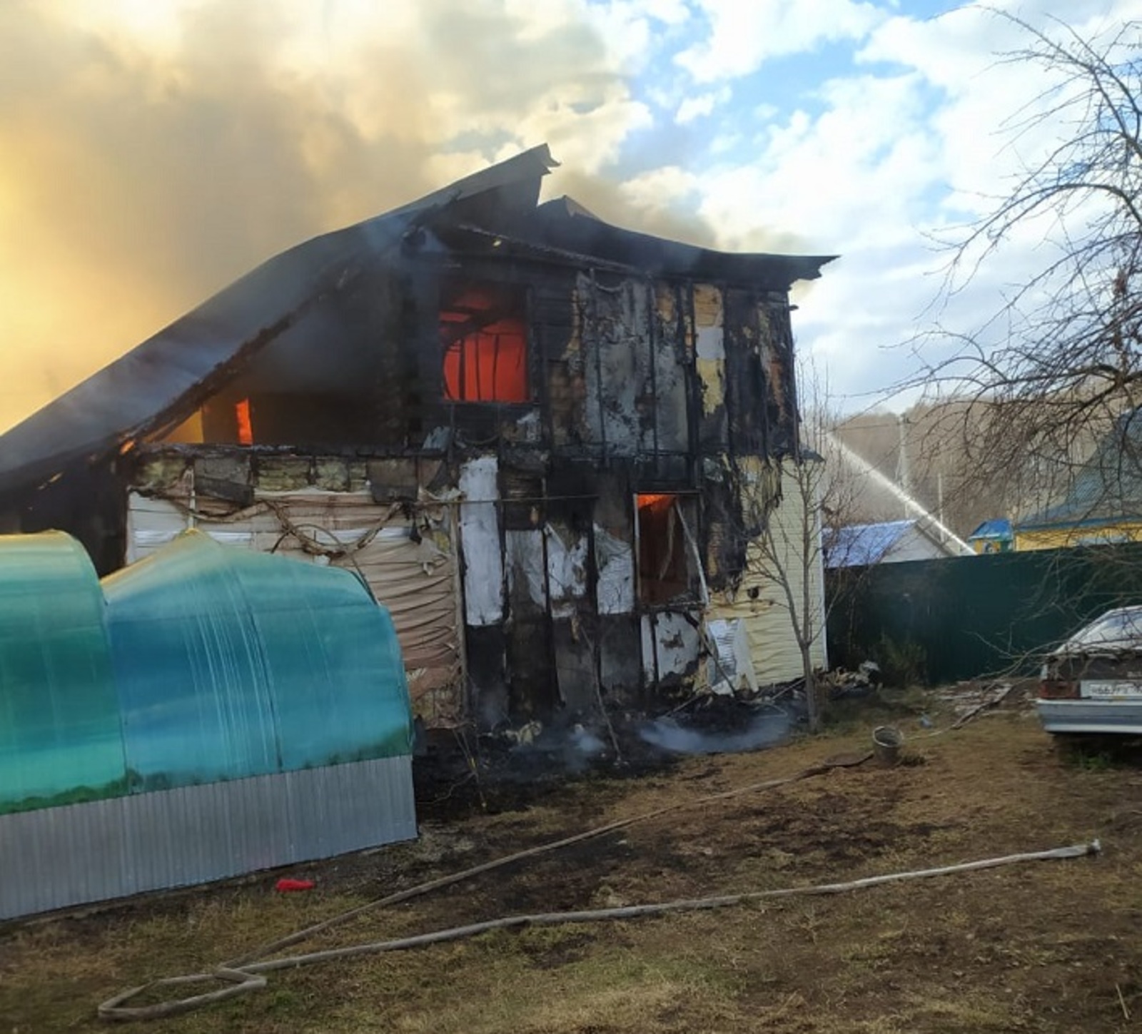 В Башкирии при пожаре в доме погибла пожилая женщина