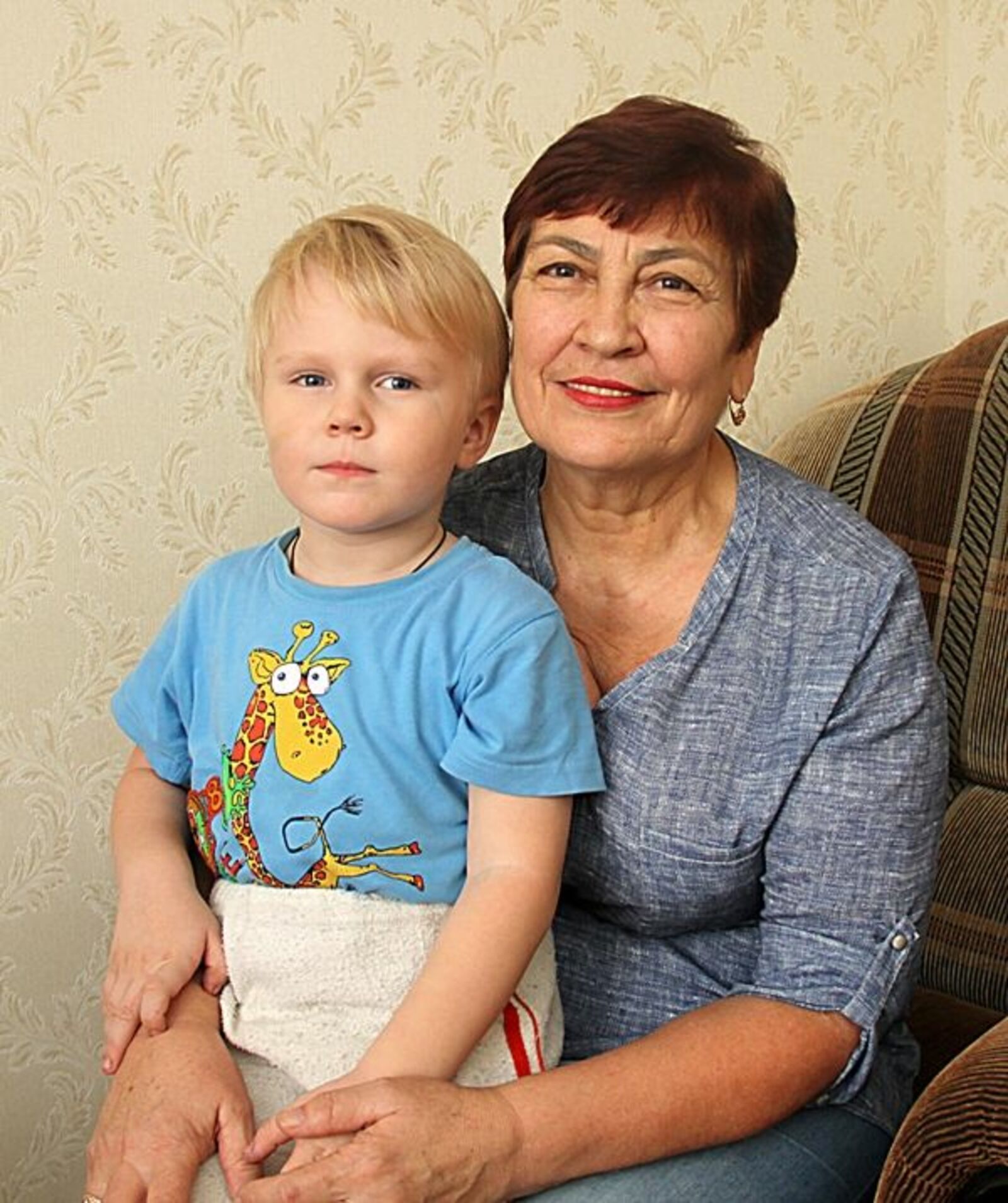 Н. Г. Сафронова со своим любимым внуком Арсением.