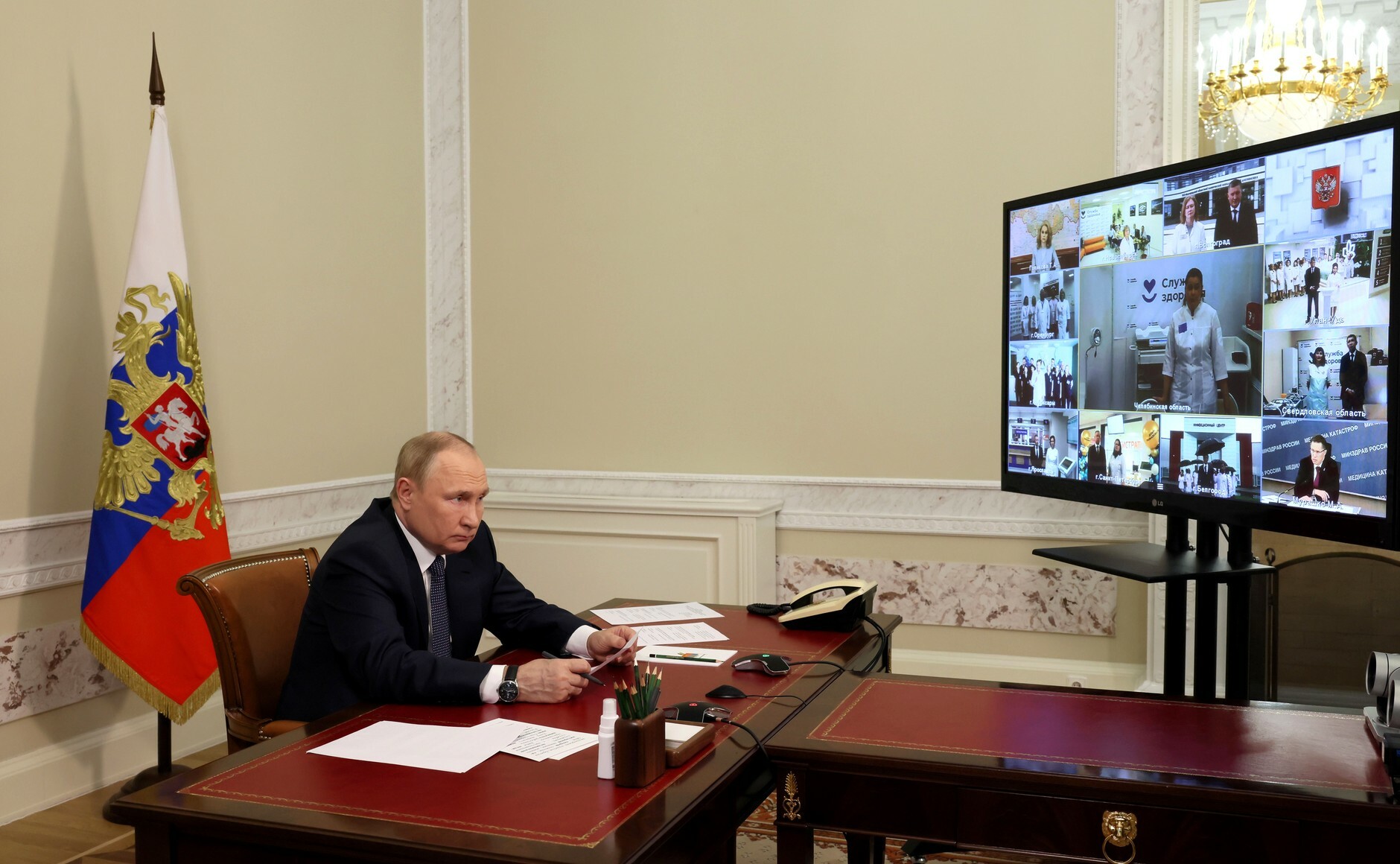 Под председательством Владимира Путина в режиме видеоконференции состоялось заседание Президиума Государственного Совета