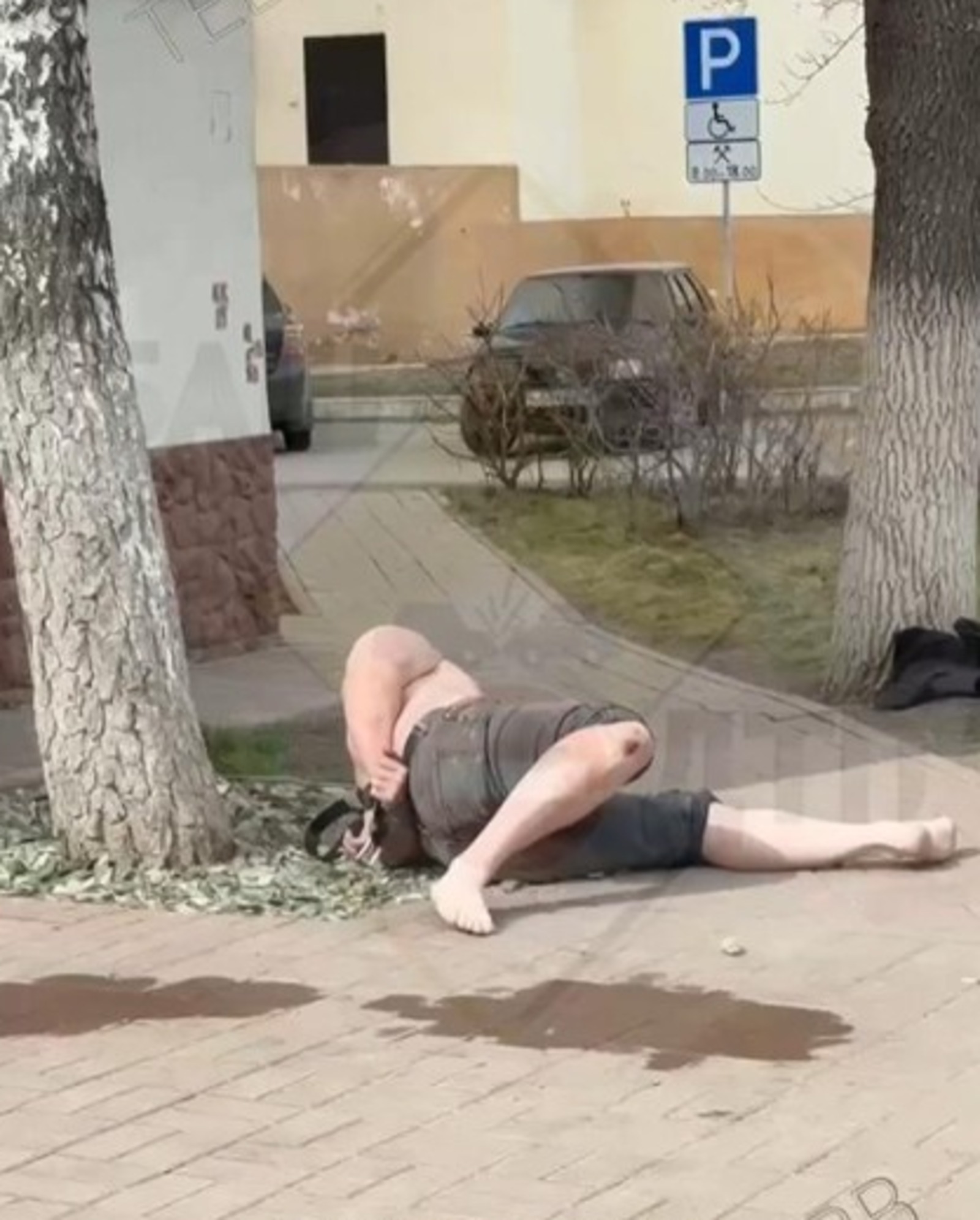 стоп-кадр видео БашДТП, телеграм