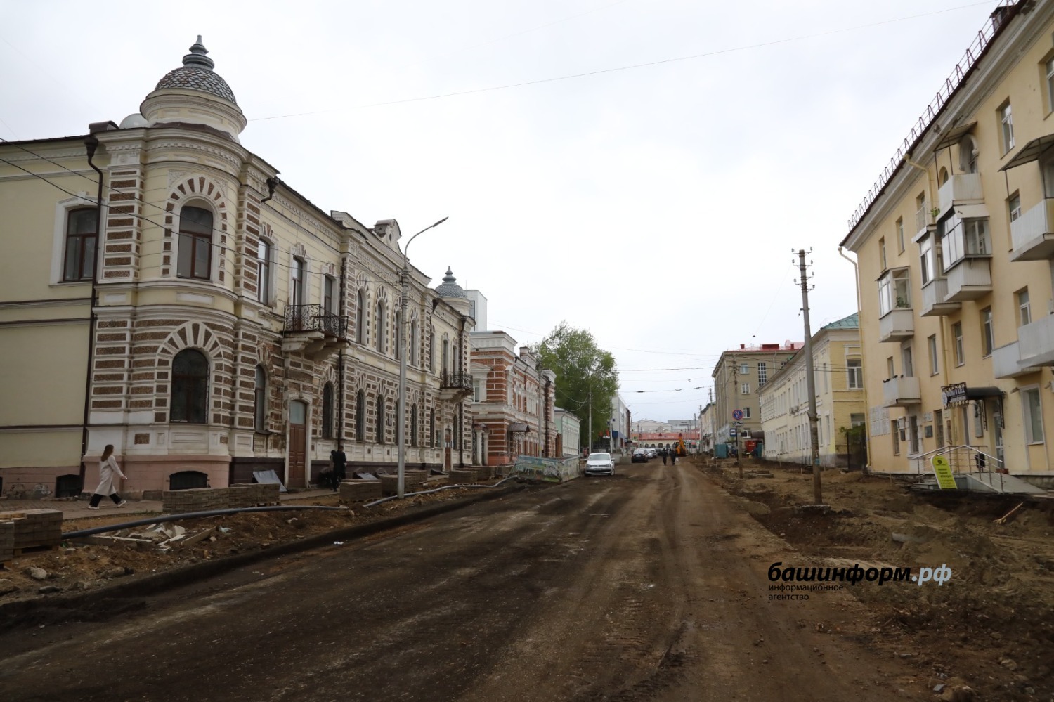 Валерий Шахов   ул. Октябрьской революции в ходе реконструкции, 2023 год