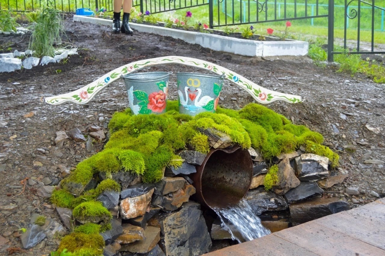 Кристина Сайдашева\Зианчуринские зори   коромысло и ведра для невесты