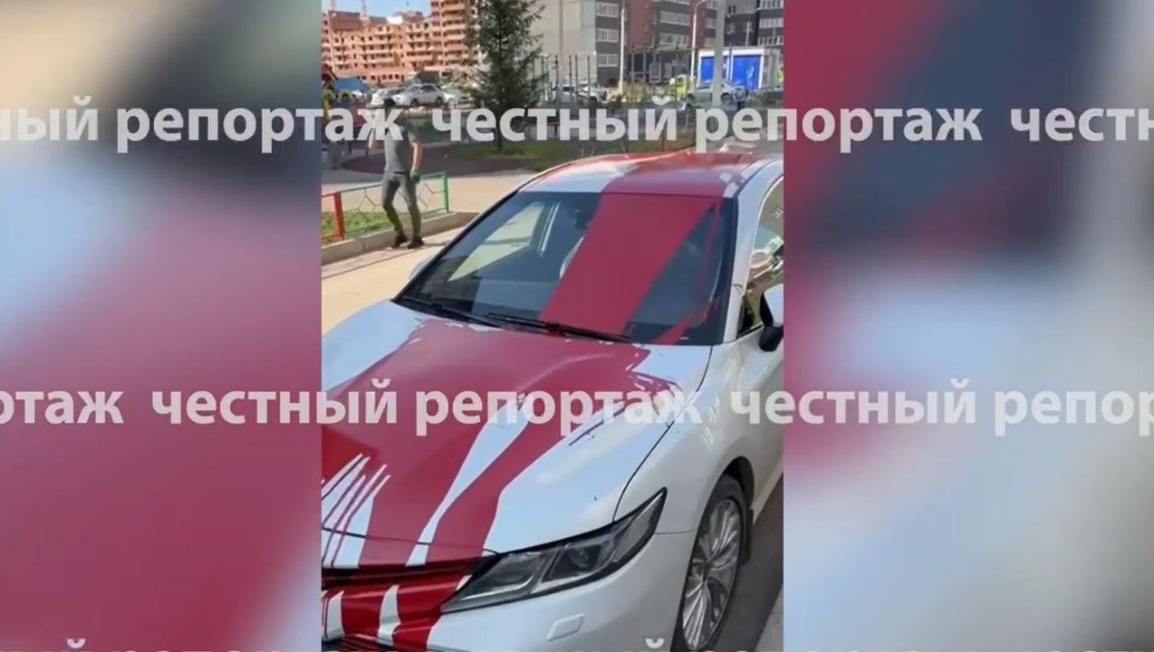 В Уфе неизвестные облили краской автомобиль логопеда