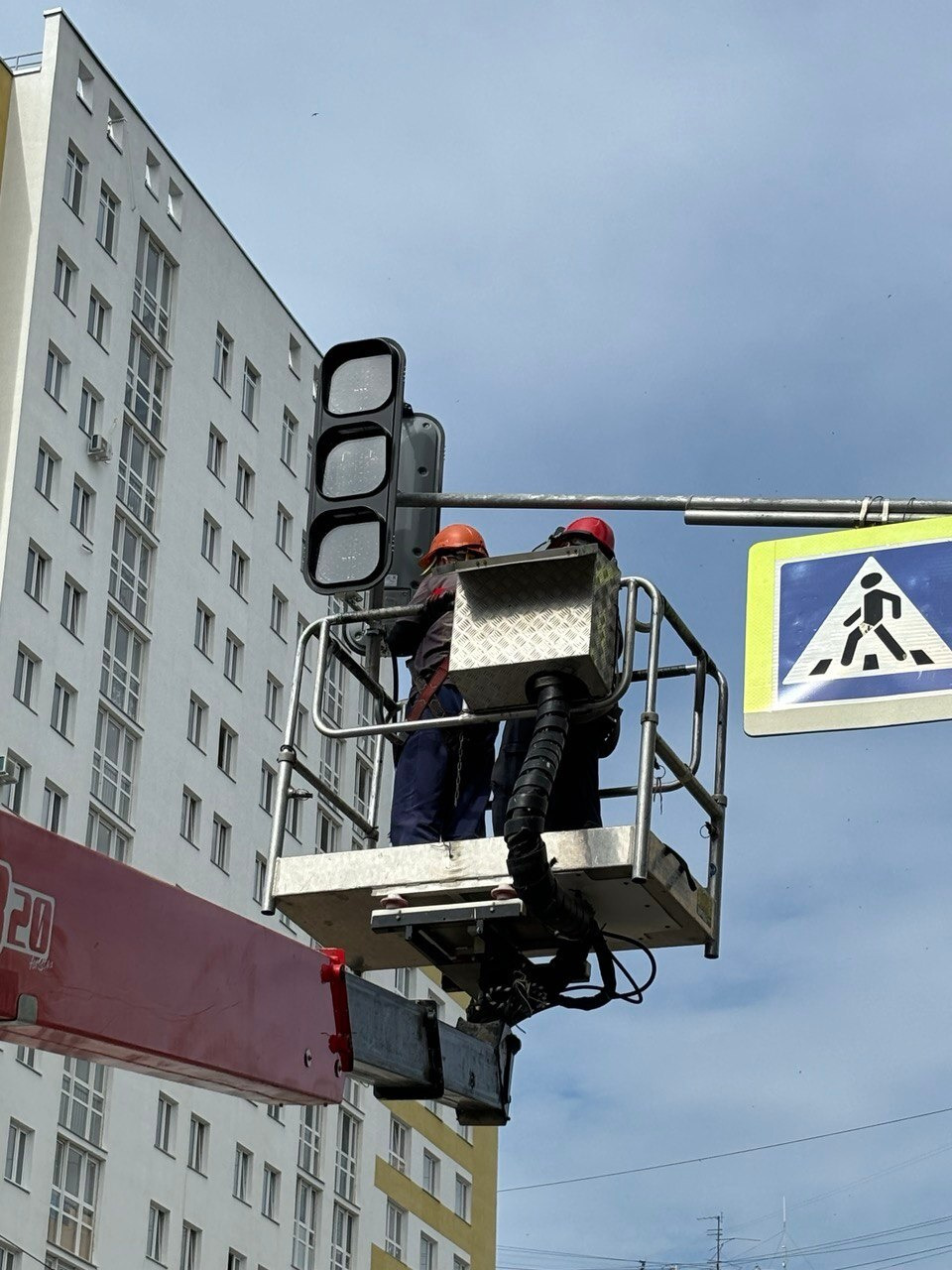 В Уфе установили новые плоские светофоры