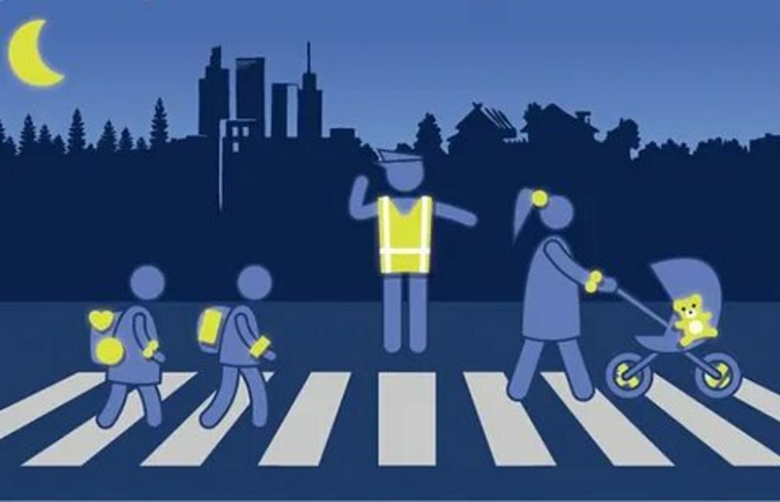 Светоотражатели в одежде – безопасность пешехода