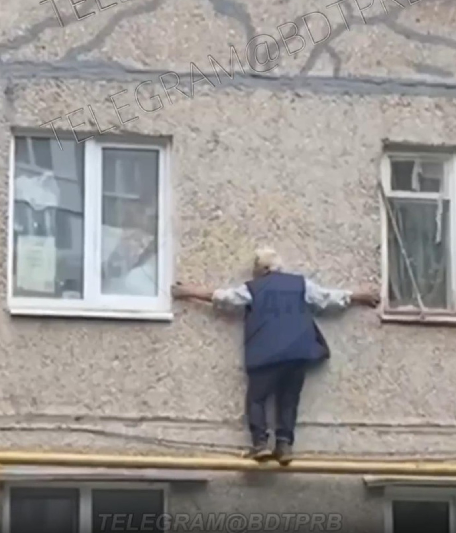 стоп-кадр видео БашДТП, телеграм