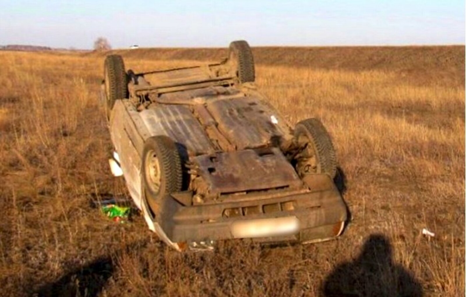 В Башкирии уснувший за рулем водитель чудом остался жив