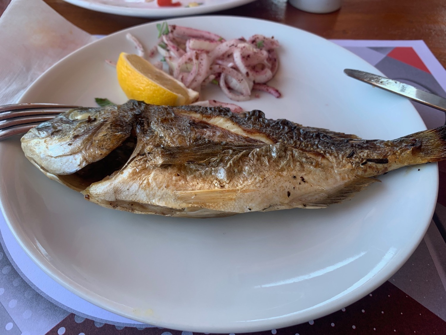 автор  Морская рыба на гриле