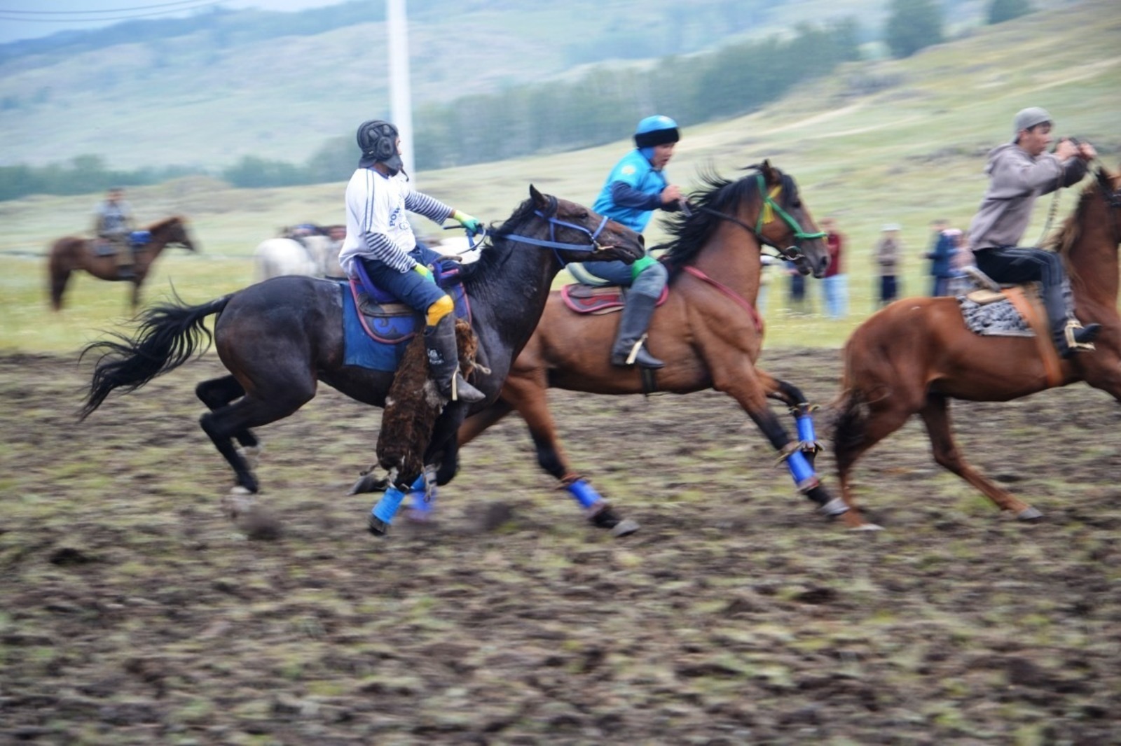 В Баймакском районе фестиваль башкирской лошади начался с козлодрания
