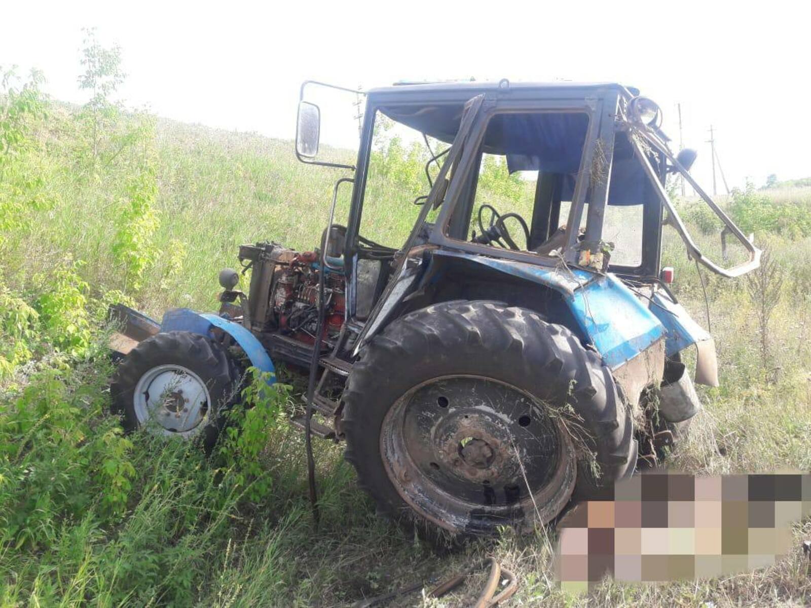 В Шаранском районе трактор съехал в кювет. Водитель погиб