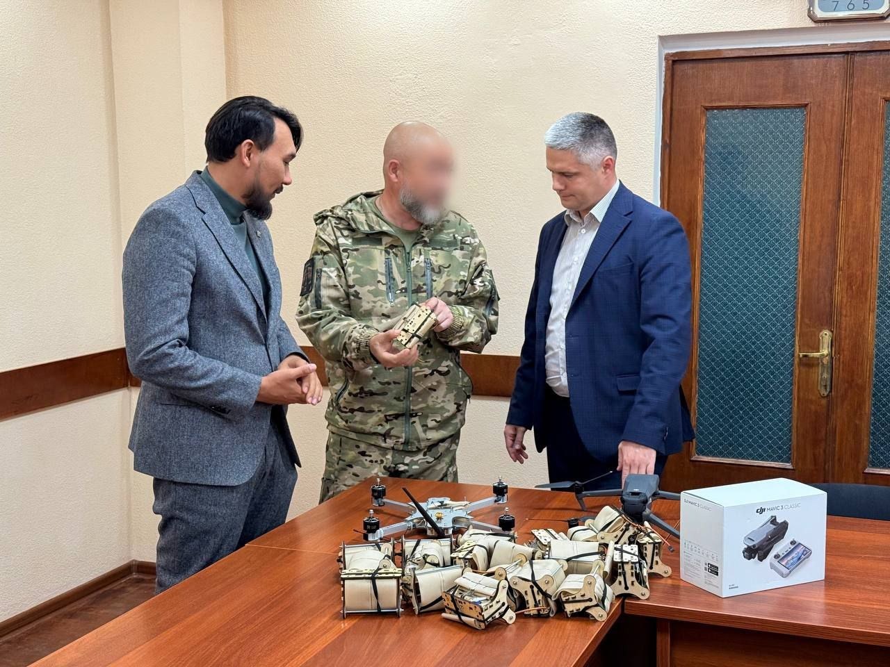 В Уфе участнику СВО передали дорогостоящие дроны