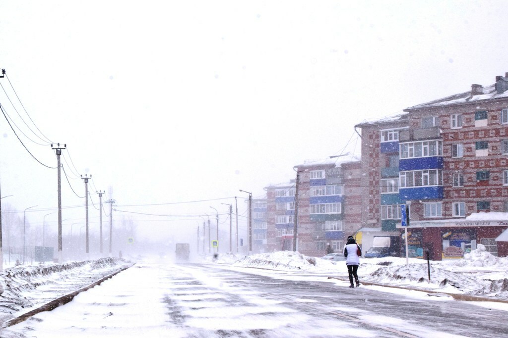 В Янаул вернулась зима: ледяная фотопрогулка по бурану