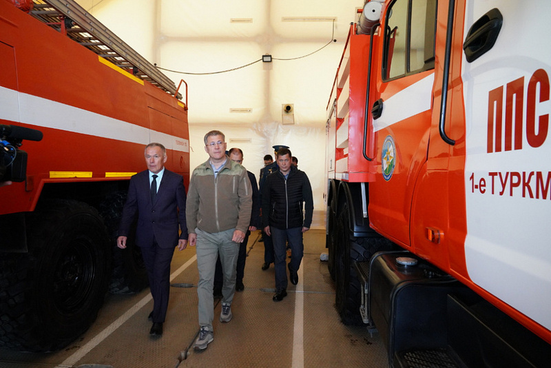 Радий Хабиров принял участие в открытии нового пожарного депо в Баймакском районе