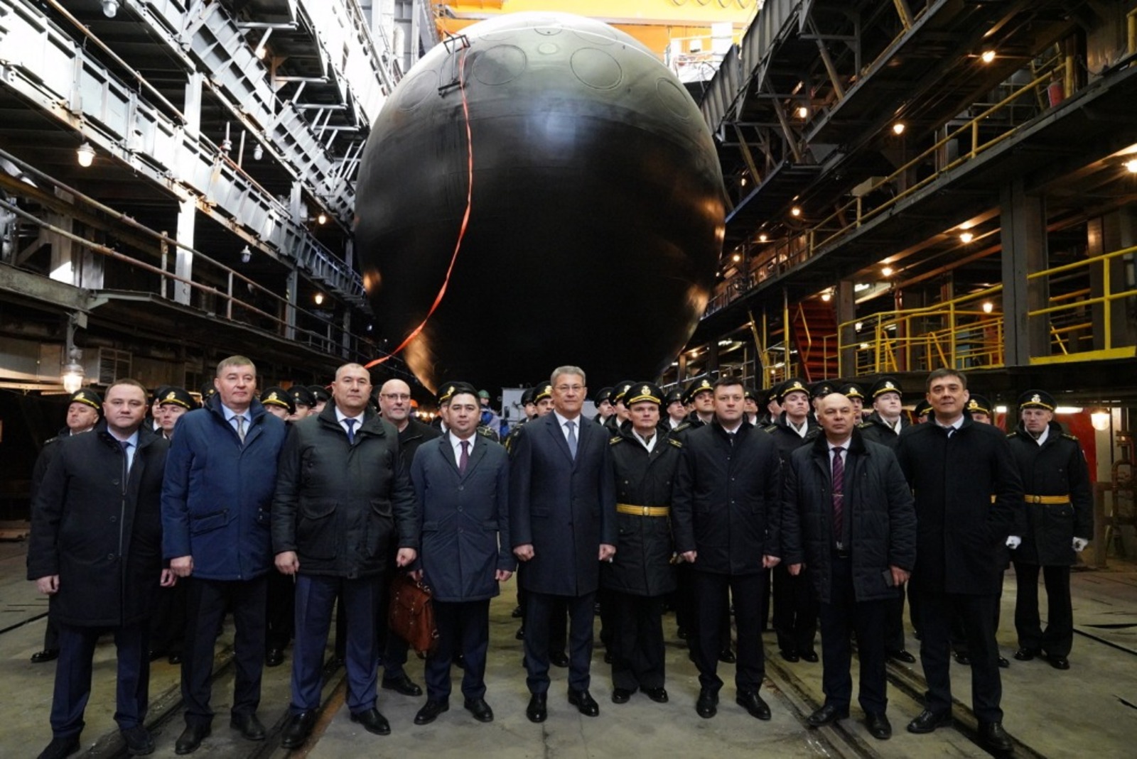 Новая субмарина российского ВМФ «Уфа» спущена на воду