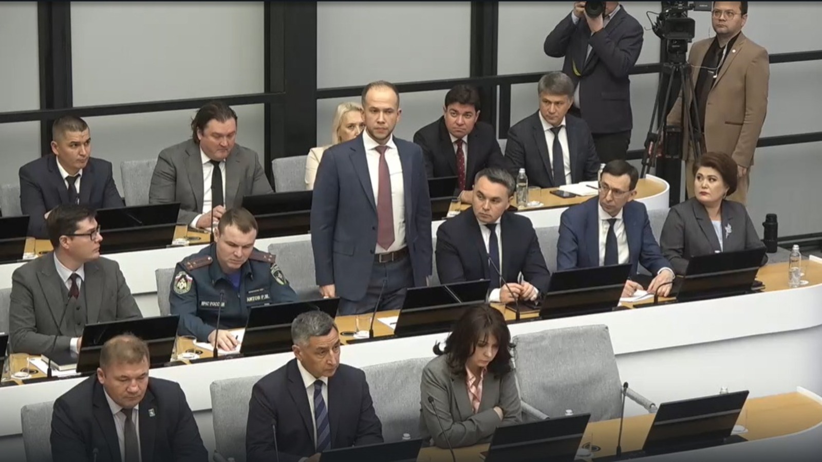 скриншот трансляции оперативного совещания
