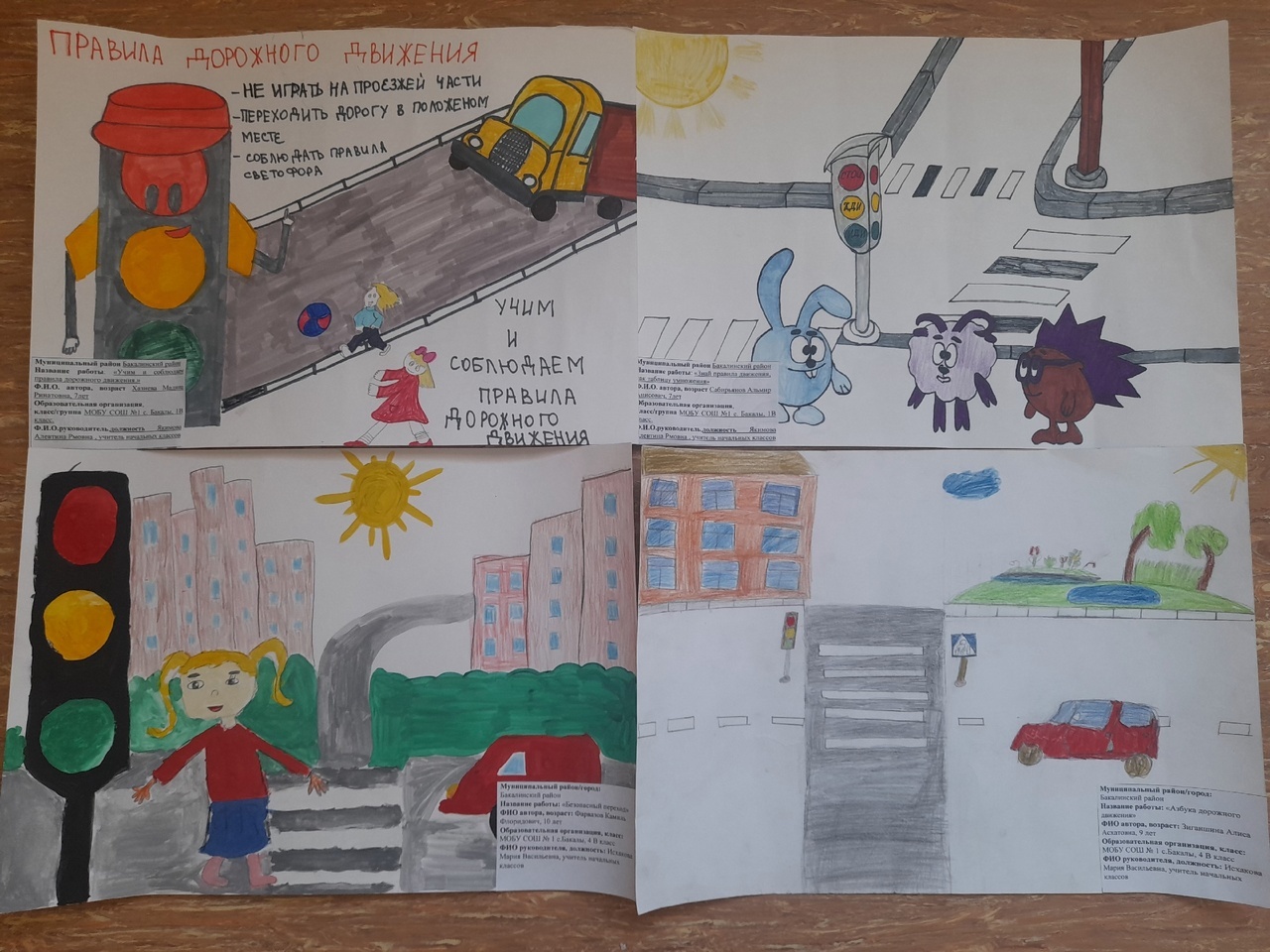 В МОБУ СОШ №1 с. Бакалы прошел школьный этап Республиканского конкурса рисунков "Я рисую ПДД"