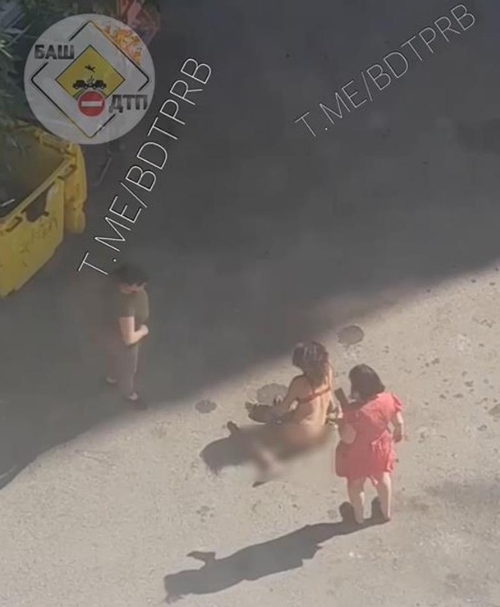 стоп-кадр видео БашДТП, Telegram