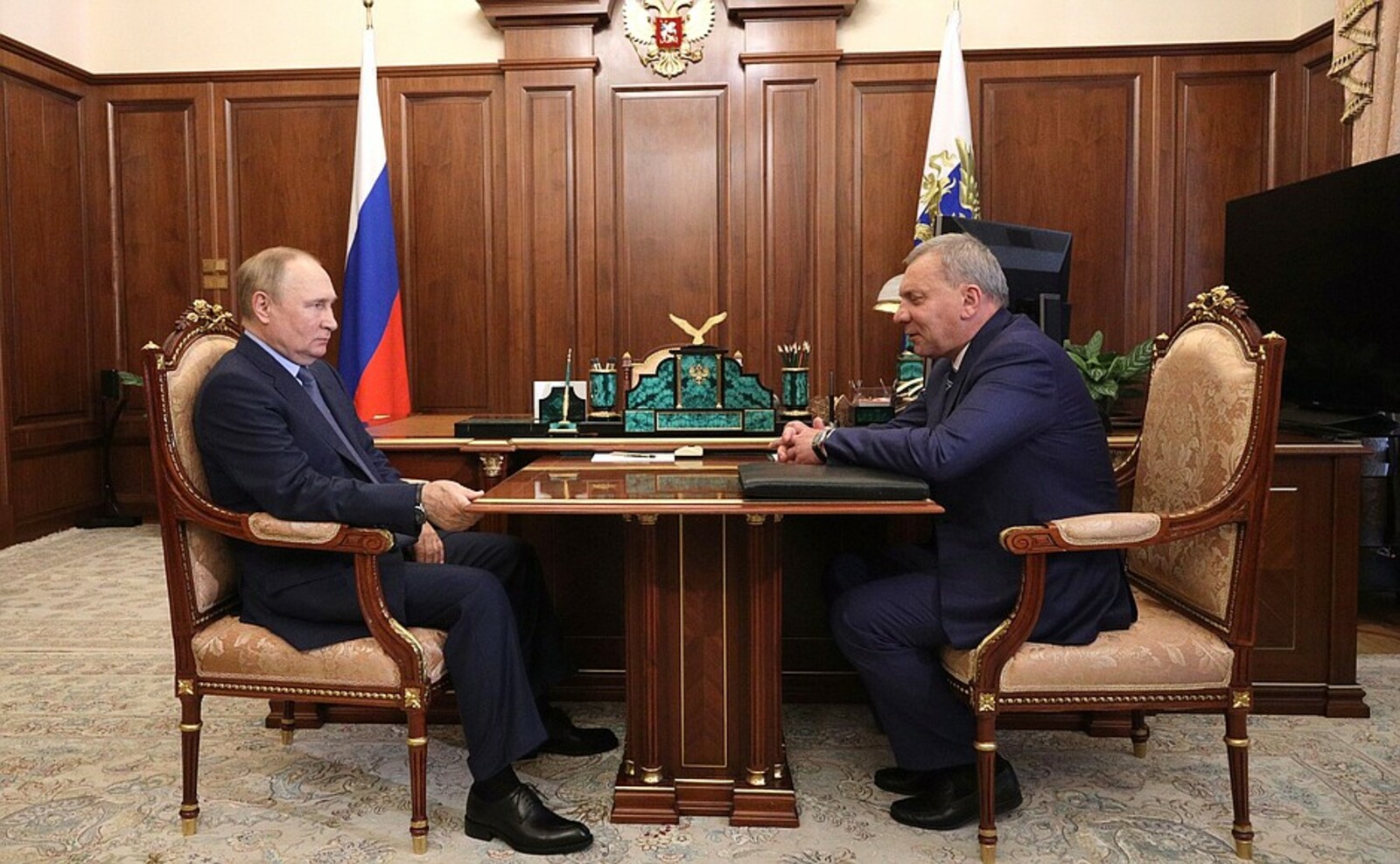 Владимир Путин провёл рабочую встречу с Юрием Борисовым