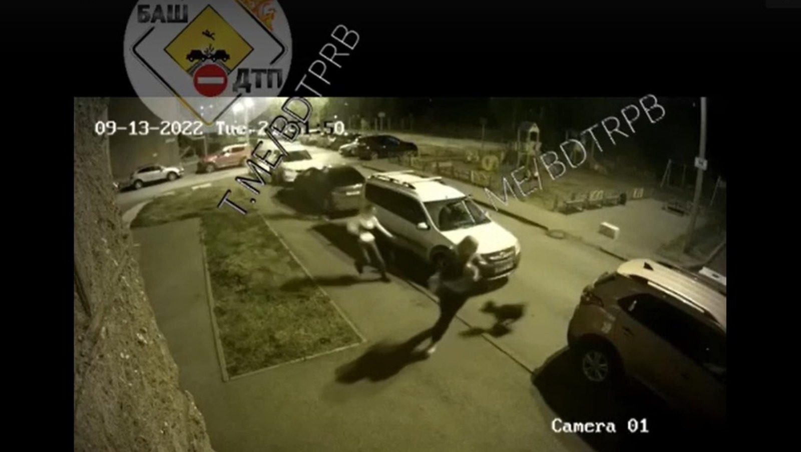 стоп-кадр видео «БашДТП», Телеграм