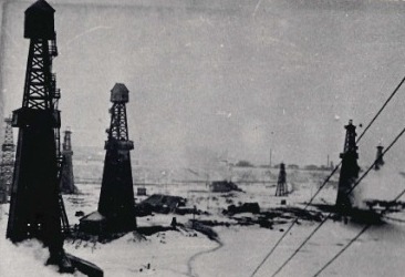 Промысел левого берега Западный риф. Шоссейная дорога г. Ишимбай-Аллагуат. За шоссе д. Ишимбай