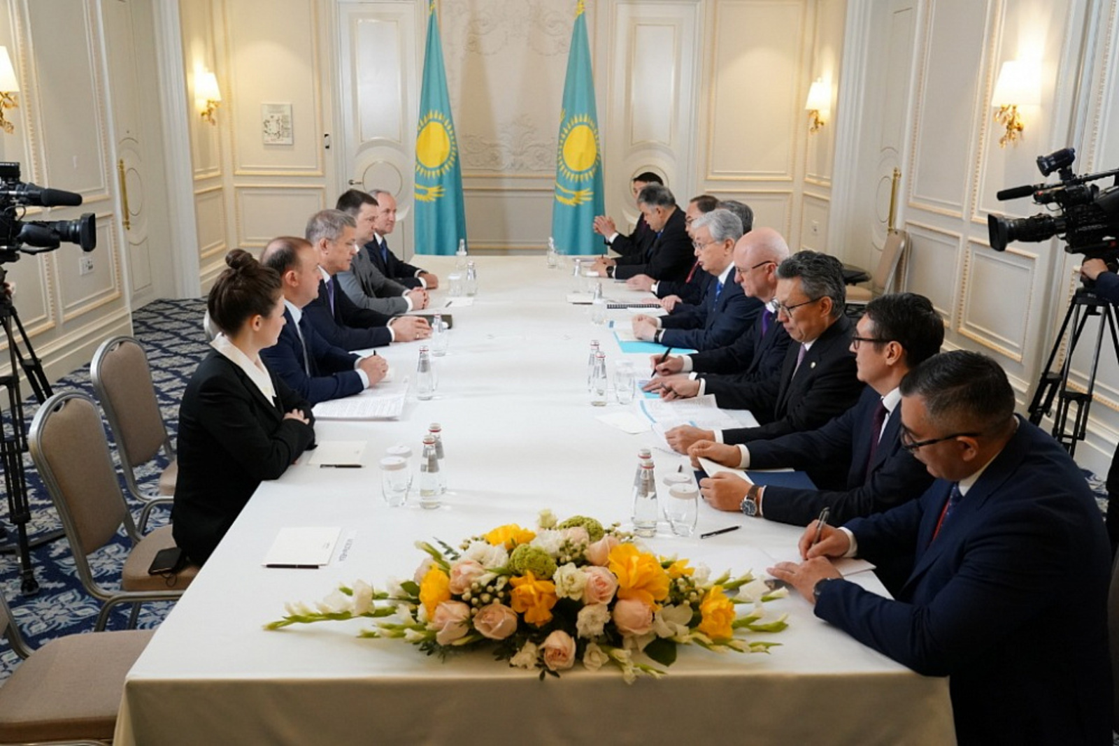 На ПМЭФ-2022 прошла встреча Главы Башкирии Радия Хабирова и президента Казахстана Касым-Жомартом Токаевым