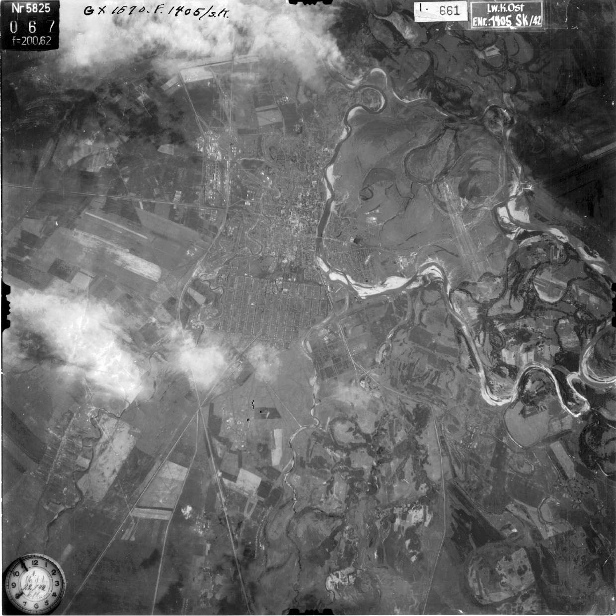 Так выглядел Стерлитамак с высоты птичьего полета в 1942 г.