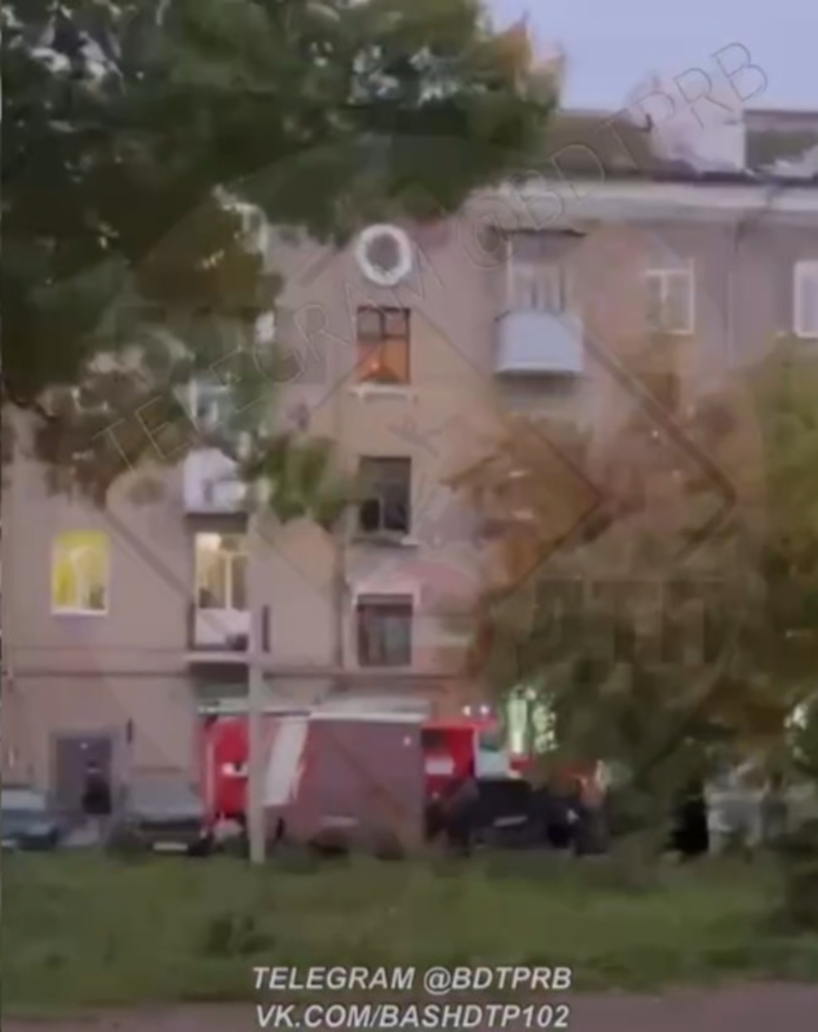 стоп-кадр видео БашДТП, Telegram
