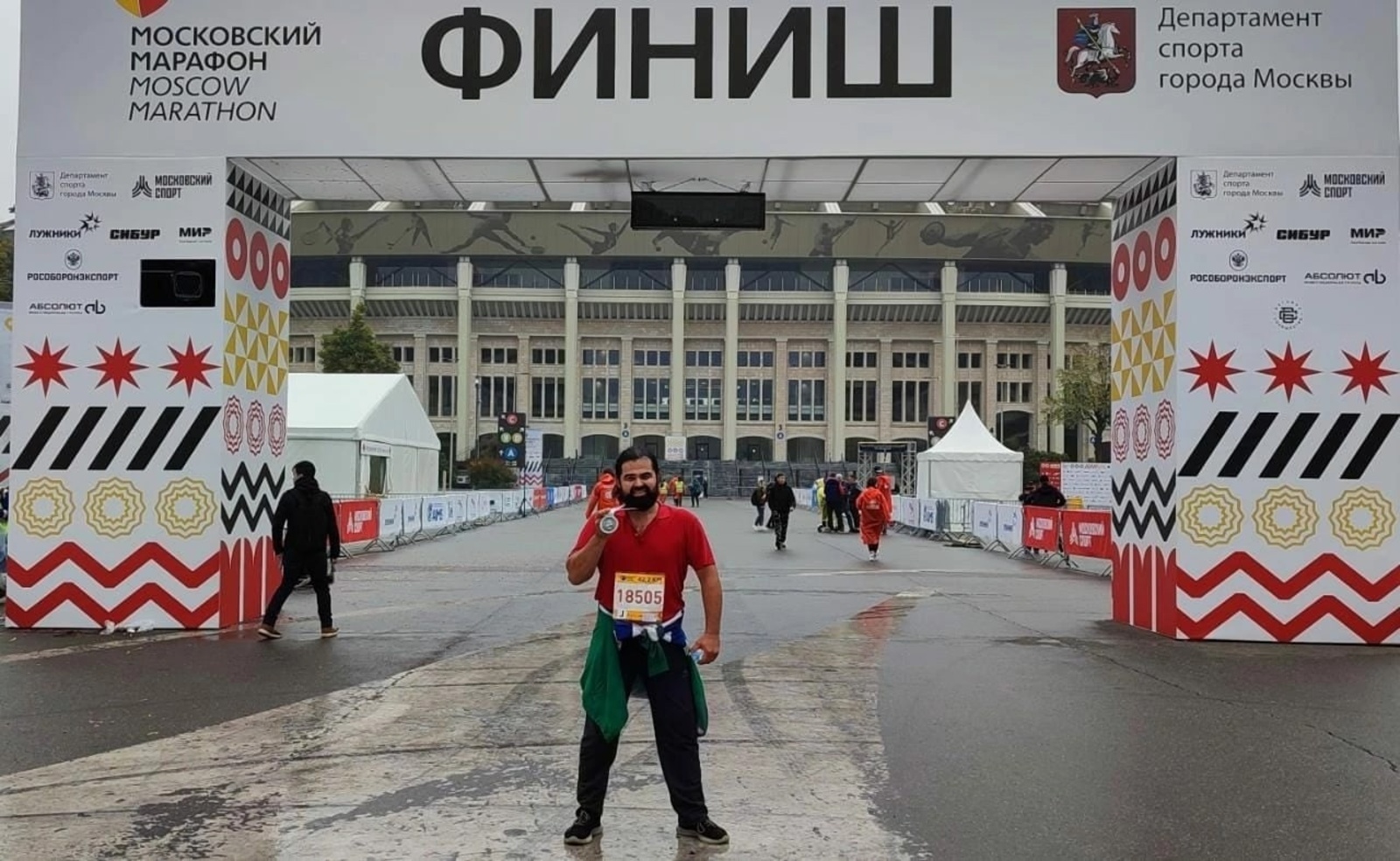 В главном марафоне страны в Москве принял участие альшеевец Ришат Султанов