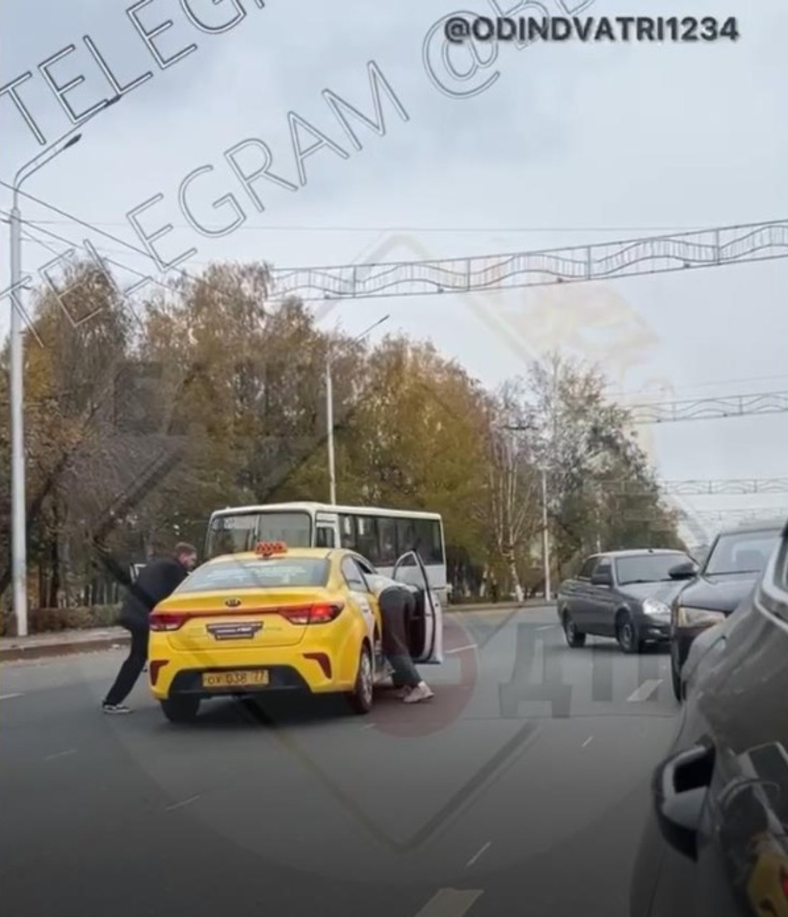 стоп-кадр видео из БашДТП, телеграм