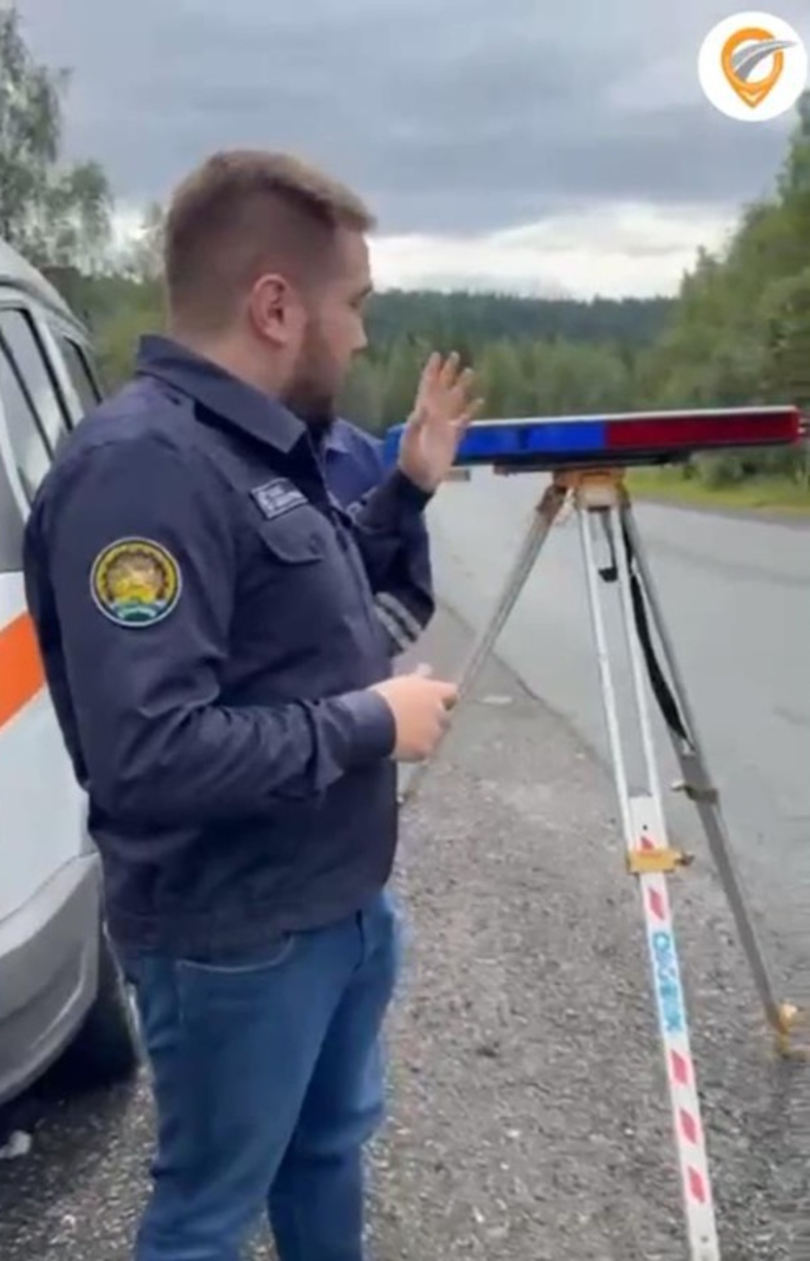 стоп-кадр видео ГКУ РБ ЦОДД, телеграм