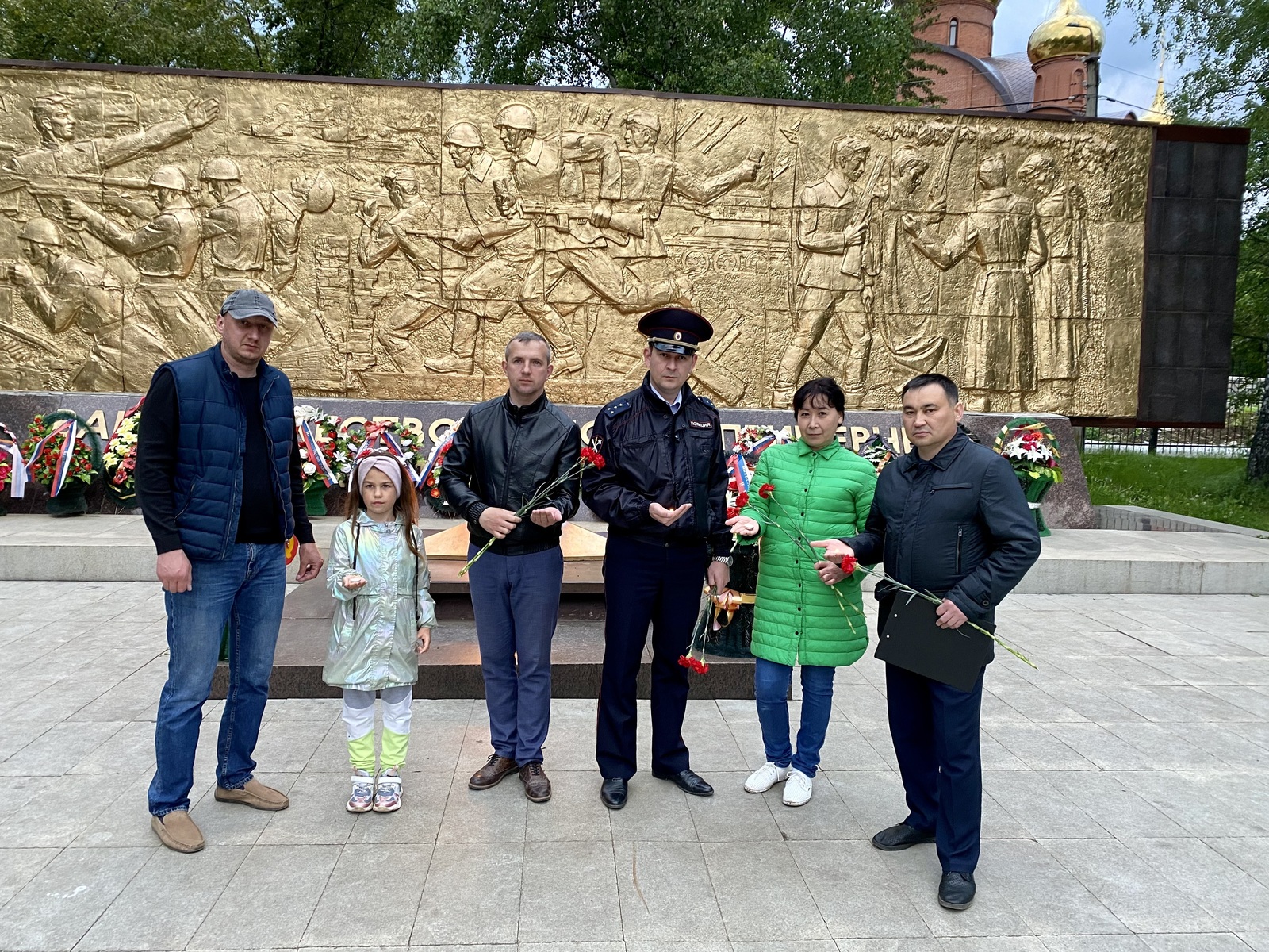 Полицейские и общественники Белорецкого района приняли участие в акции «Свеча памяти»