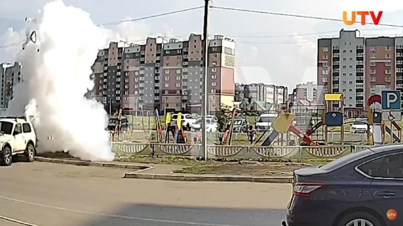 В Стерлитамаке на детской площадке прогремел взрыв